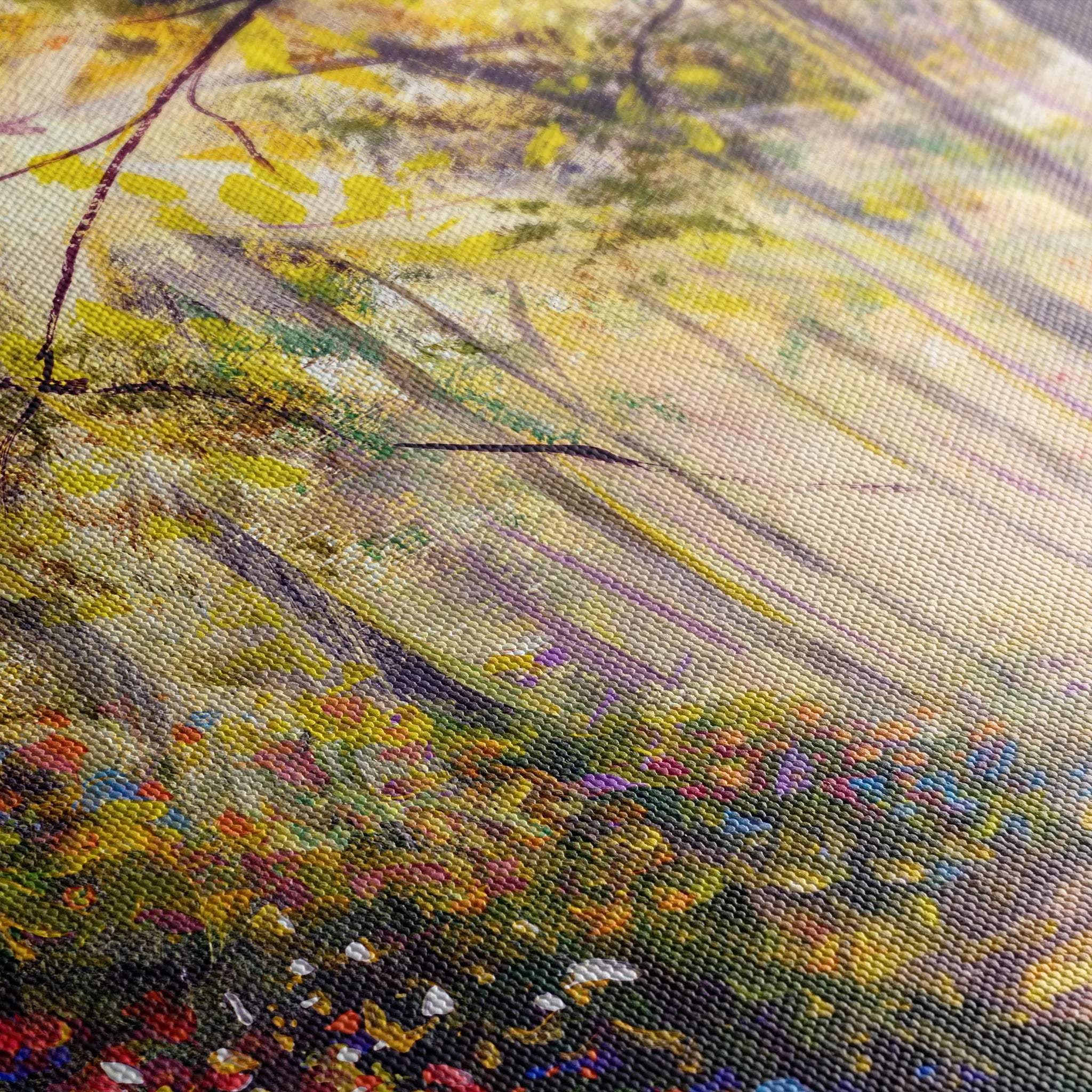 Landscape 032 Canvas Art 60 x 40 cm / Black