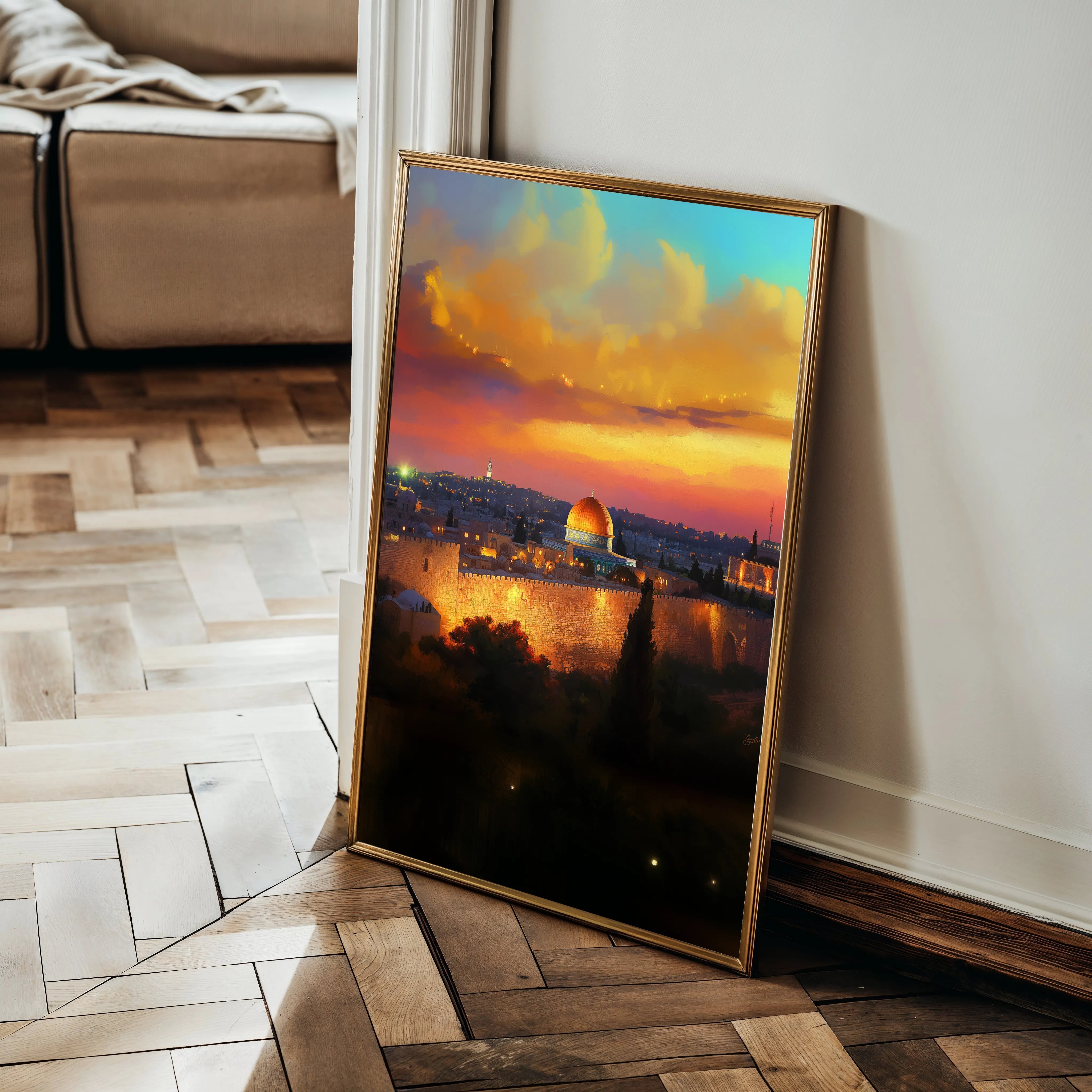 Palestine 032 Canvas Art 60 x 40 cm / Black