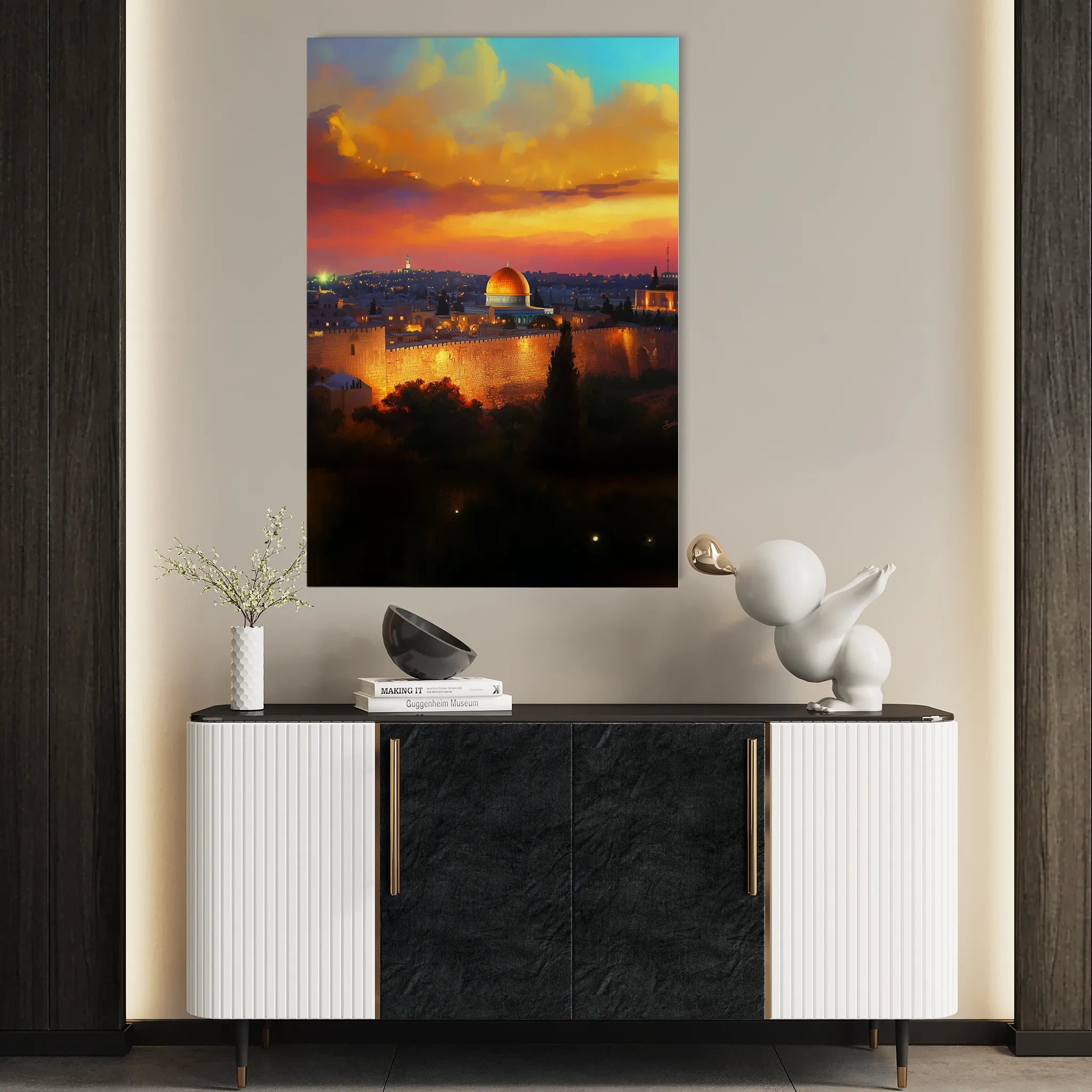 Palestine 032 Canvas Art 60 x 40 cm / Black