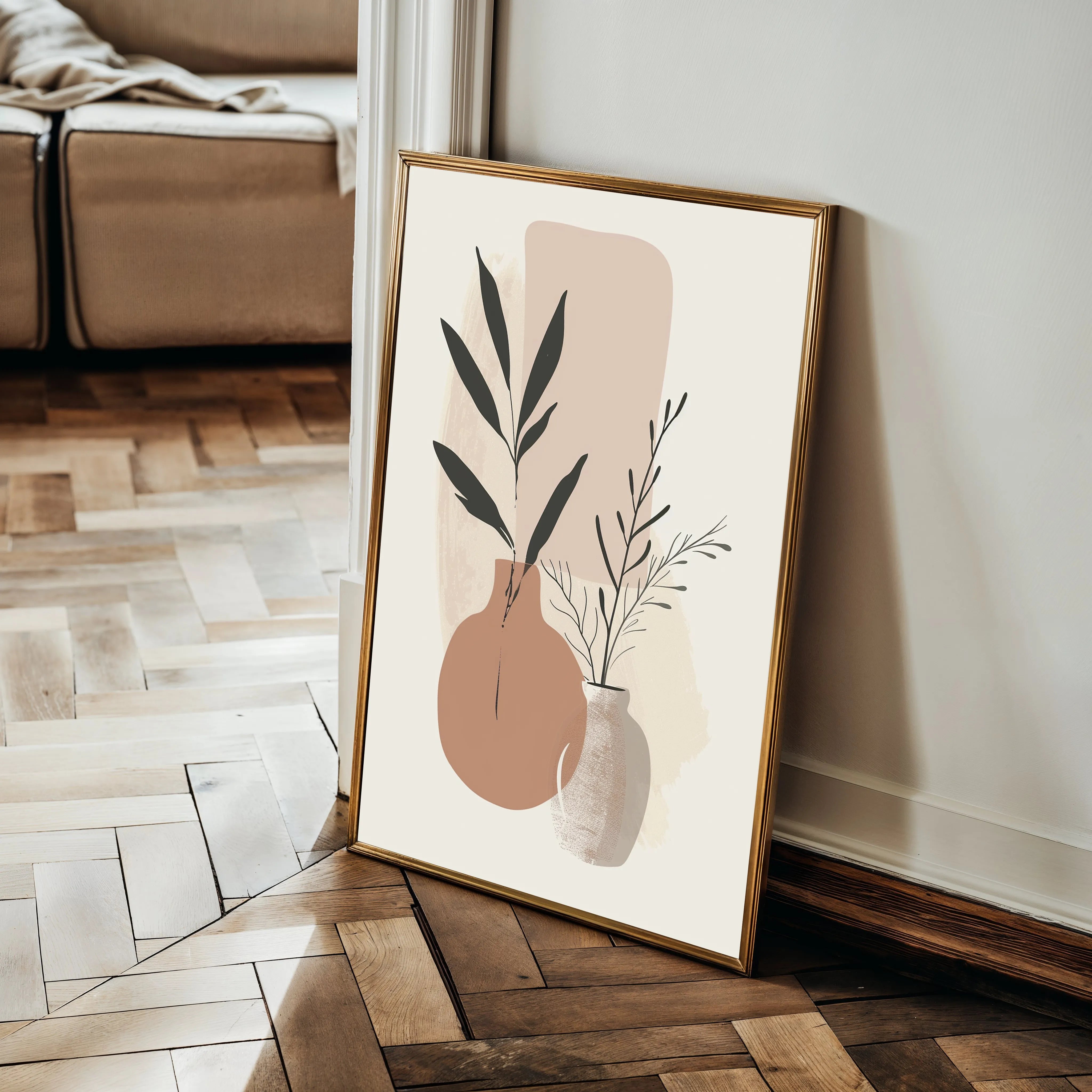 Boho 033 Canvas Art 60 x 40 cm / Black