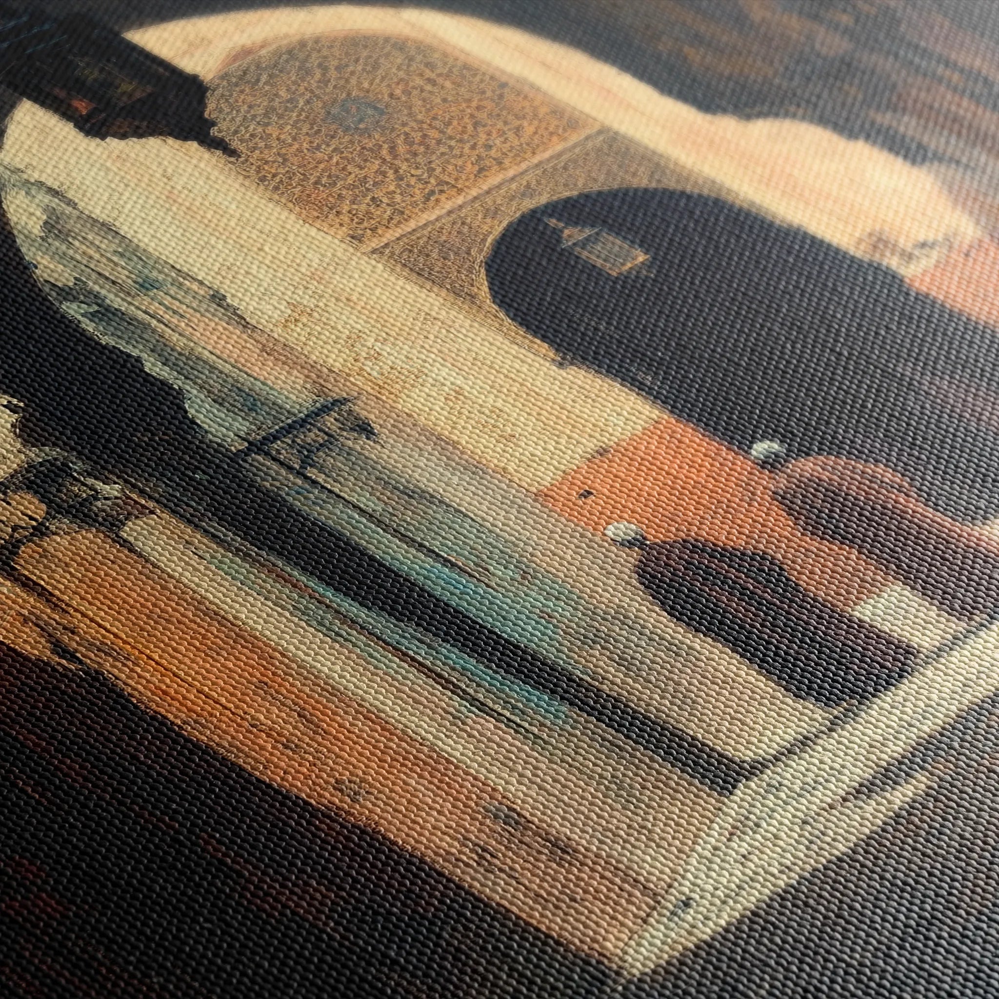 Orientalist 033 Canvas Art 60 x 40 cm / Black