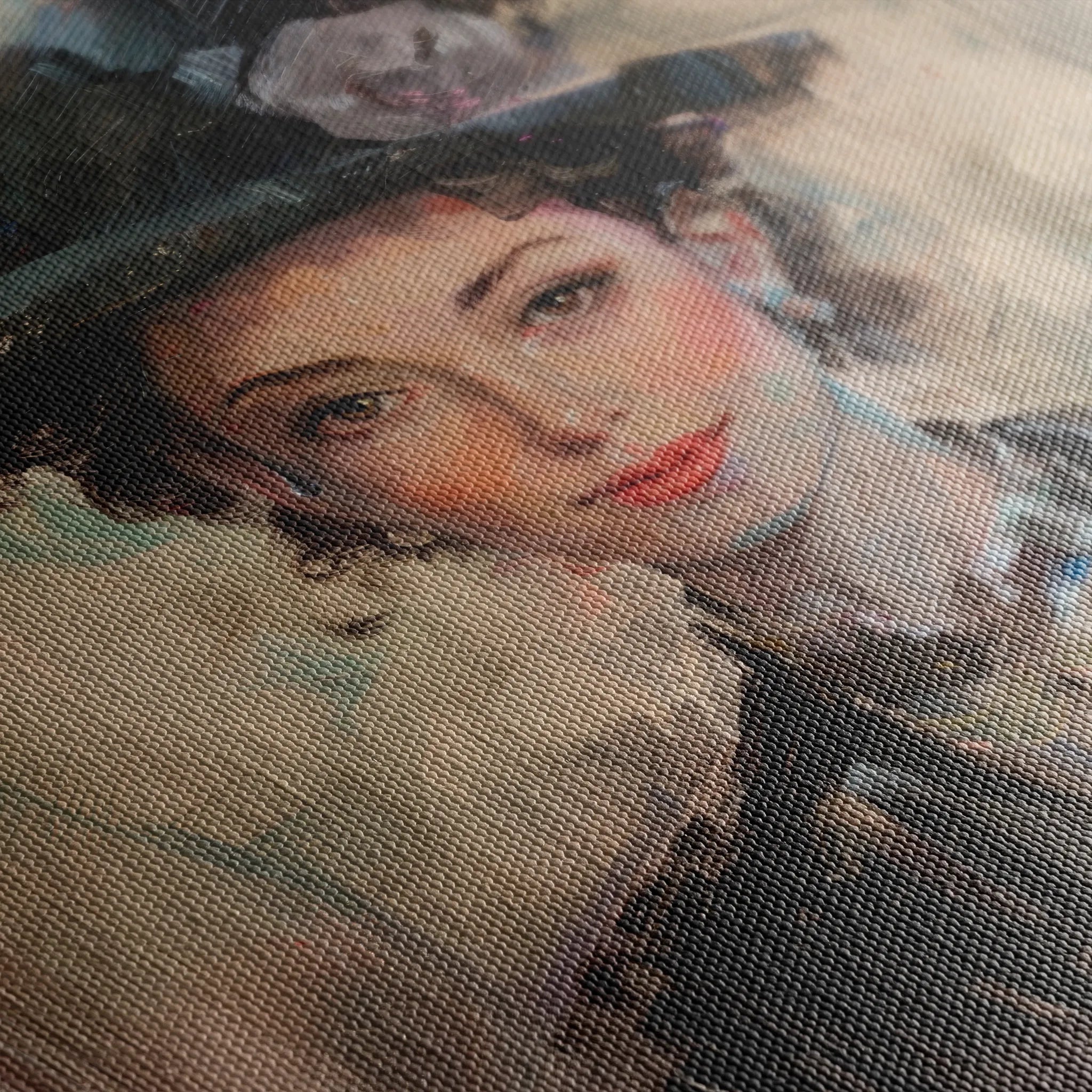 Portrait 033 Canvas Art 60 x 40 cm / Black