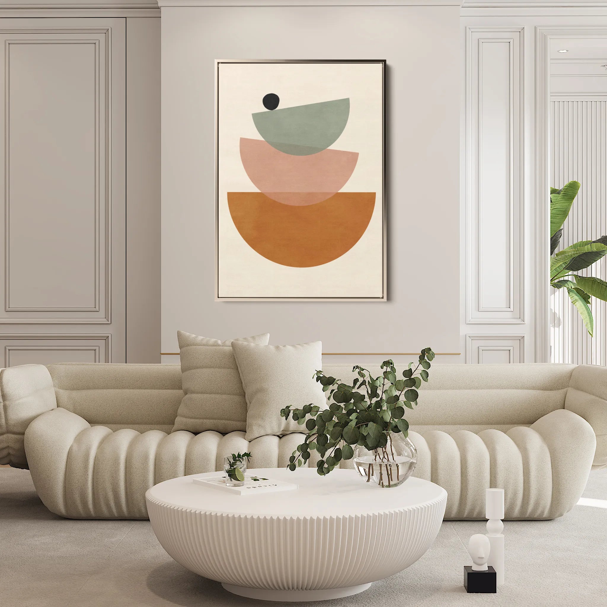 Boho 034 Canvas Art 60 x 40 cm / Black