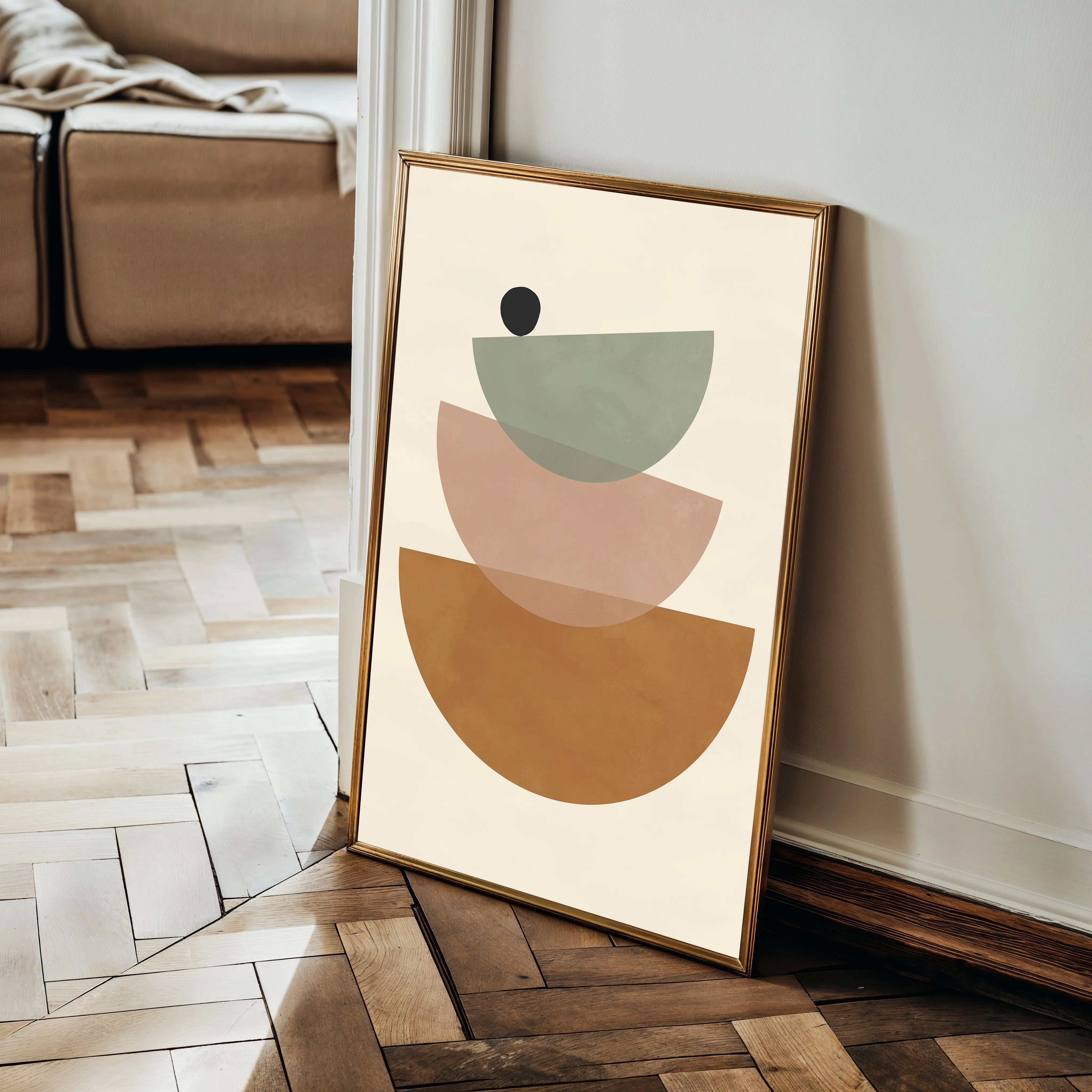 Boho 034 Canvas Art 60 x 40 cm / Black