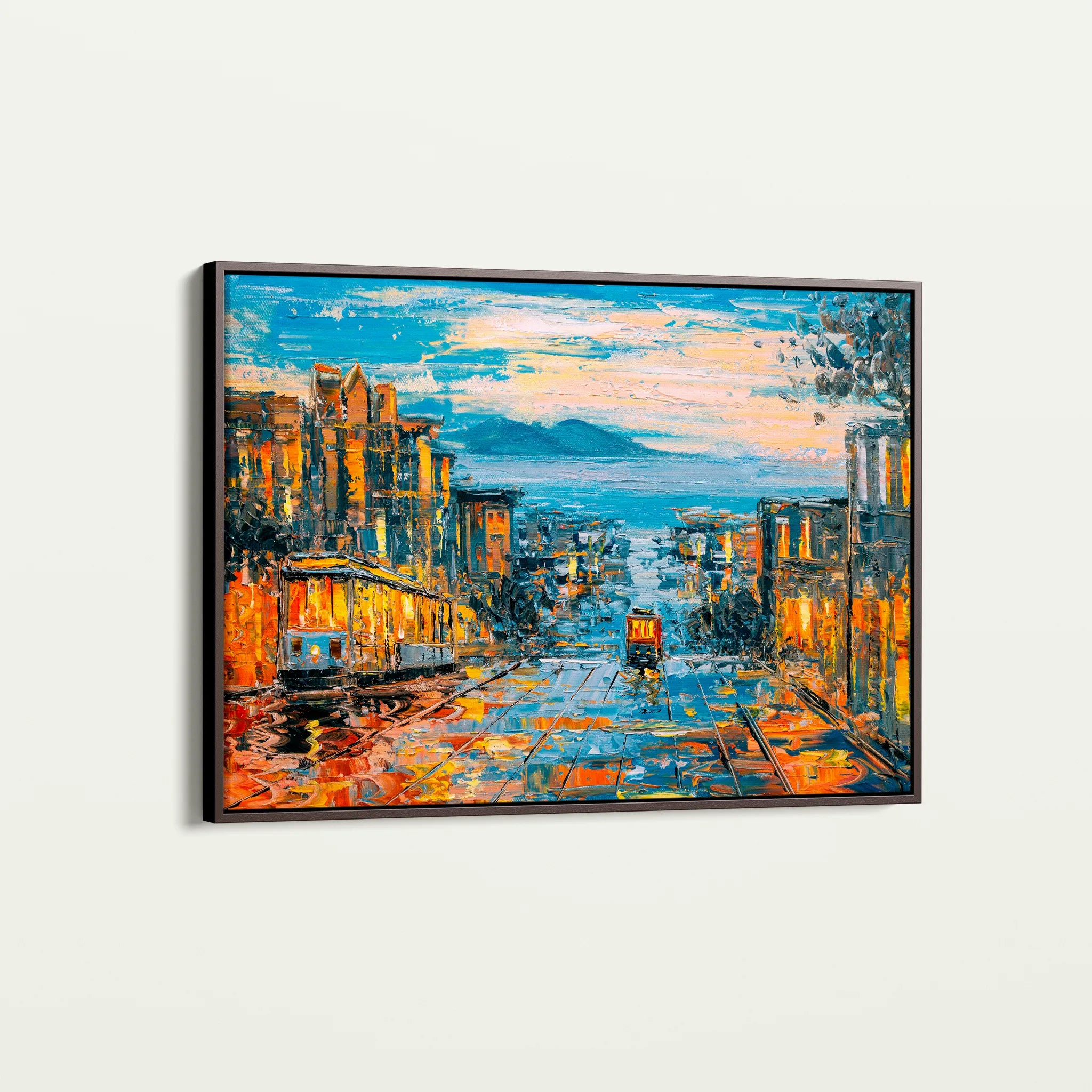 Landscape 034 Canvas Art 60 x 40 cm / Black