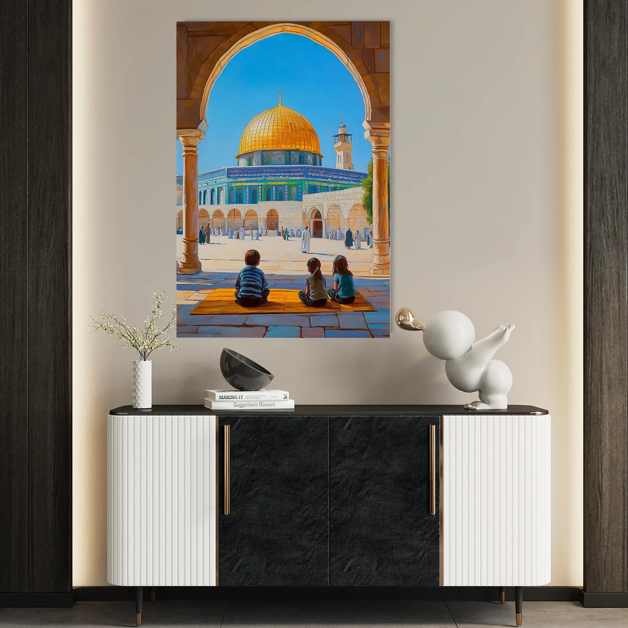 Palestine 034 Canvas Art 60 x 40 cm / Black