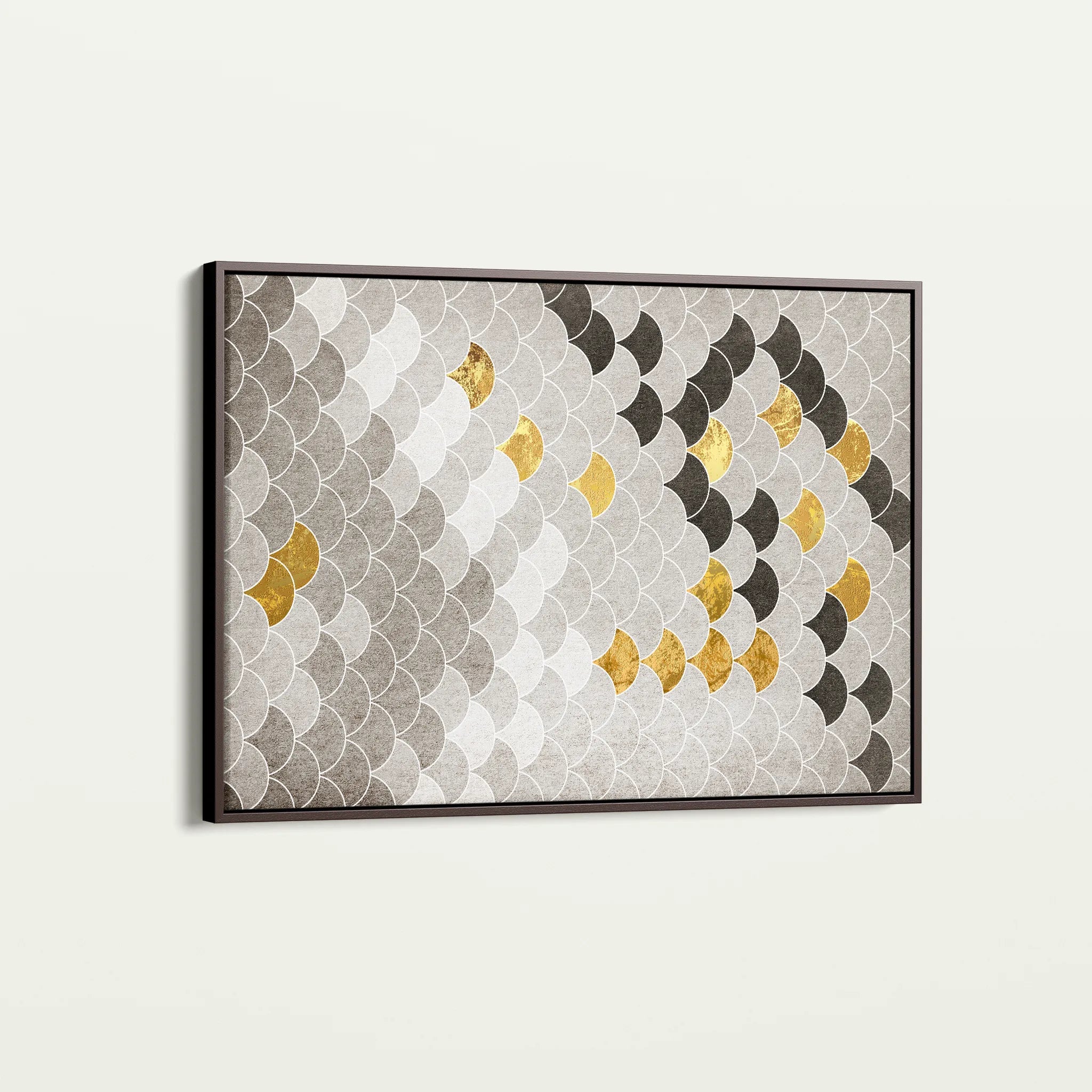 Abstract 035 Canvas Art 60 x 40 cm / Black