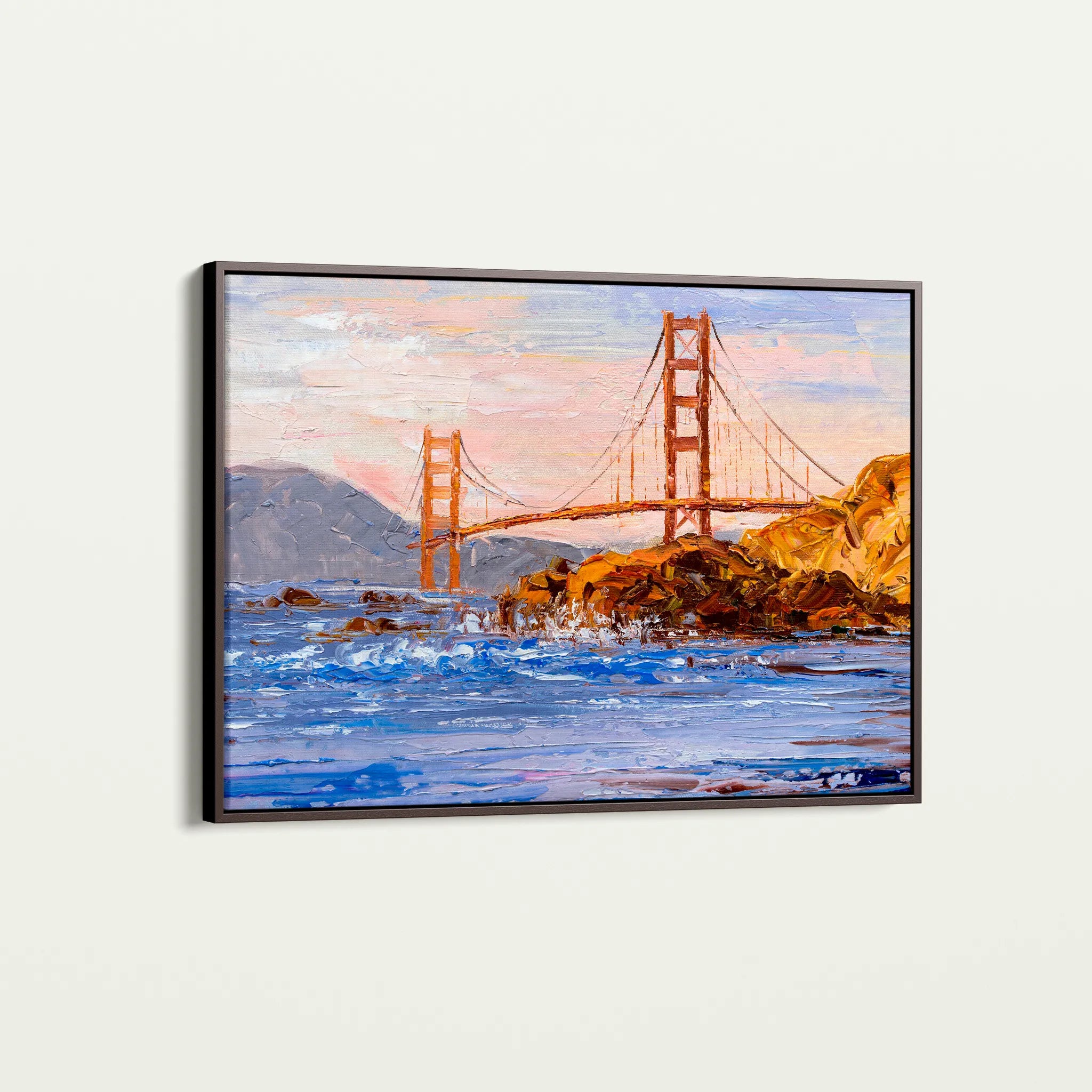 Landscape 035 Canvas Art 60 x 40 cm / Black