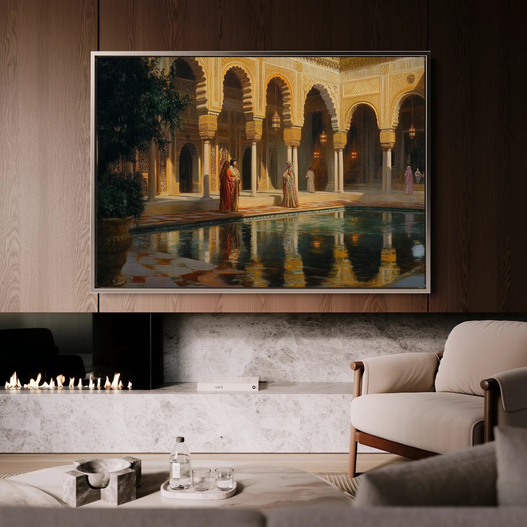 Orientalist 035 Canvas Art 60 x 40 cm / Black