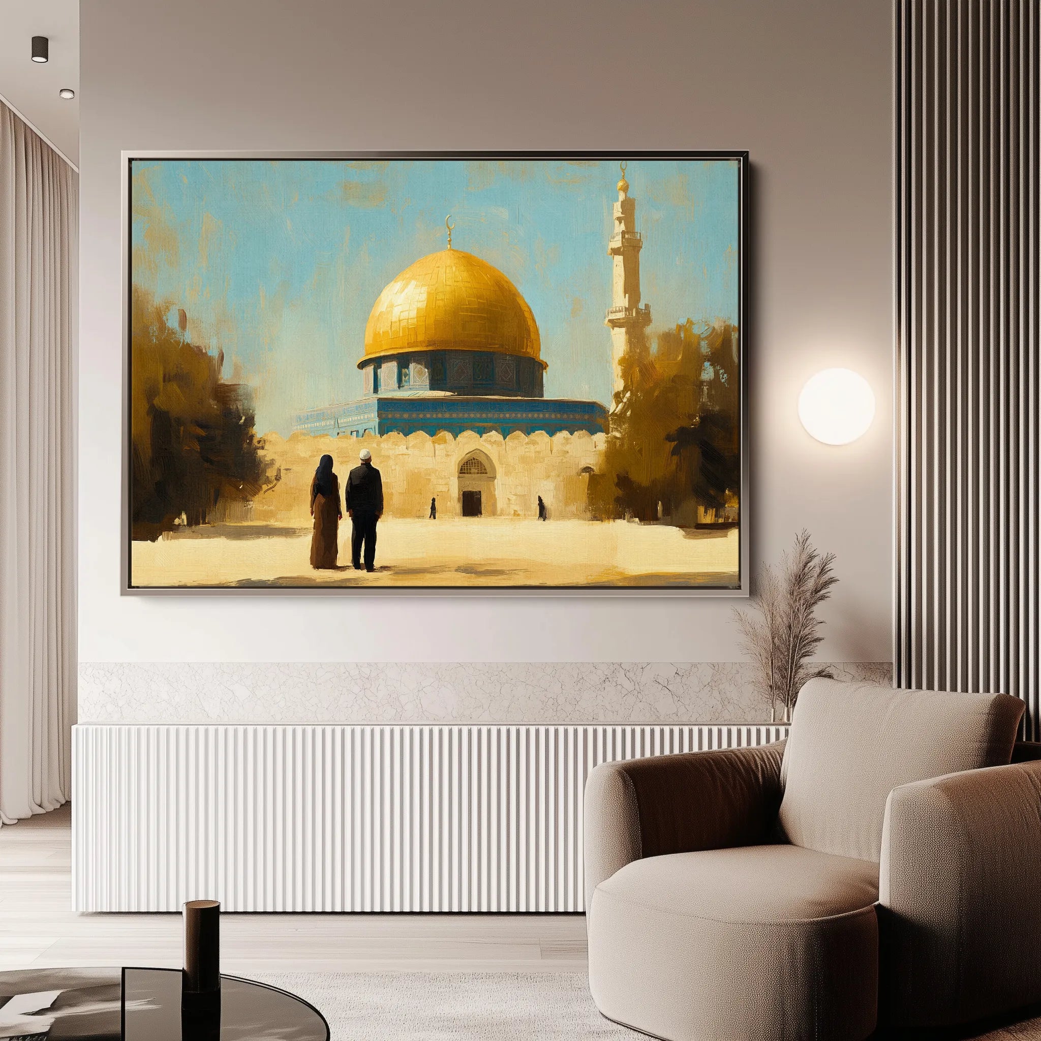 Palestine 035 Canvas Art 60 x 40 cm / Black