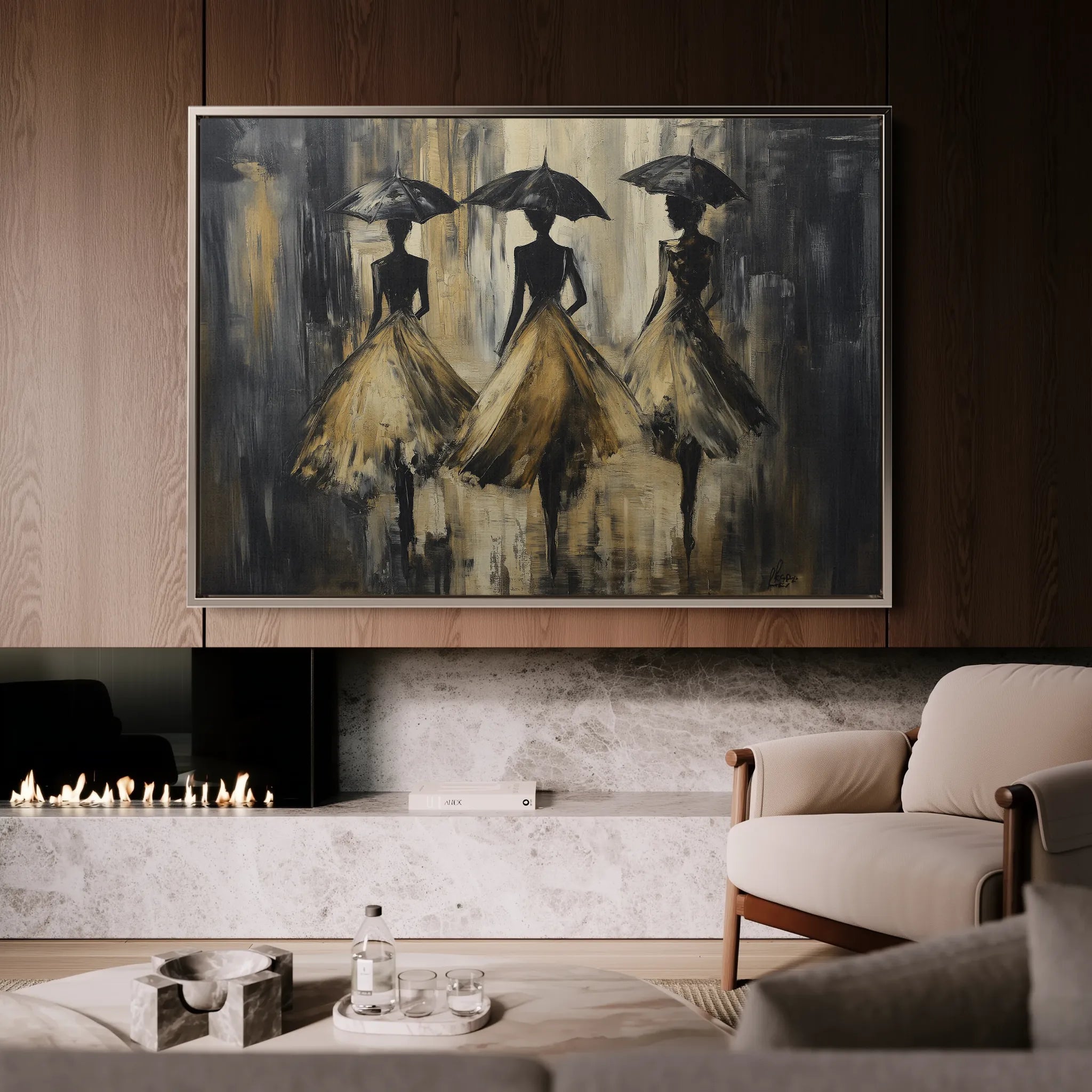 Portrait 035 Canvas Art 60 x 40 cm / Black