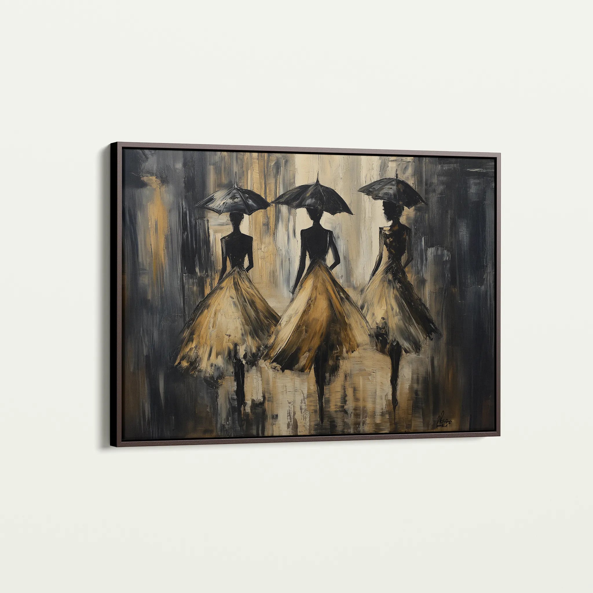 Portrait 035 Canvas Art 60 x 40 cm / Black