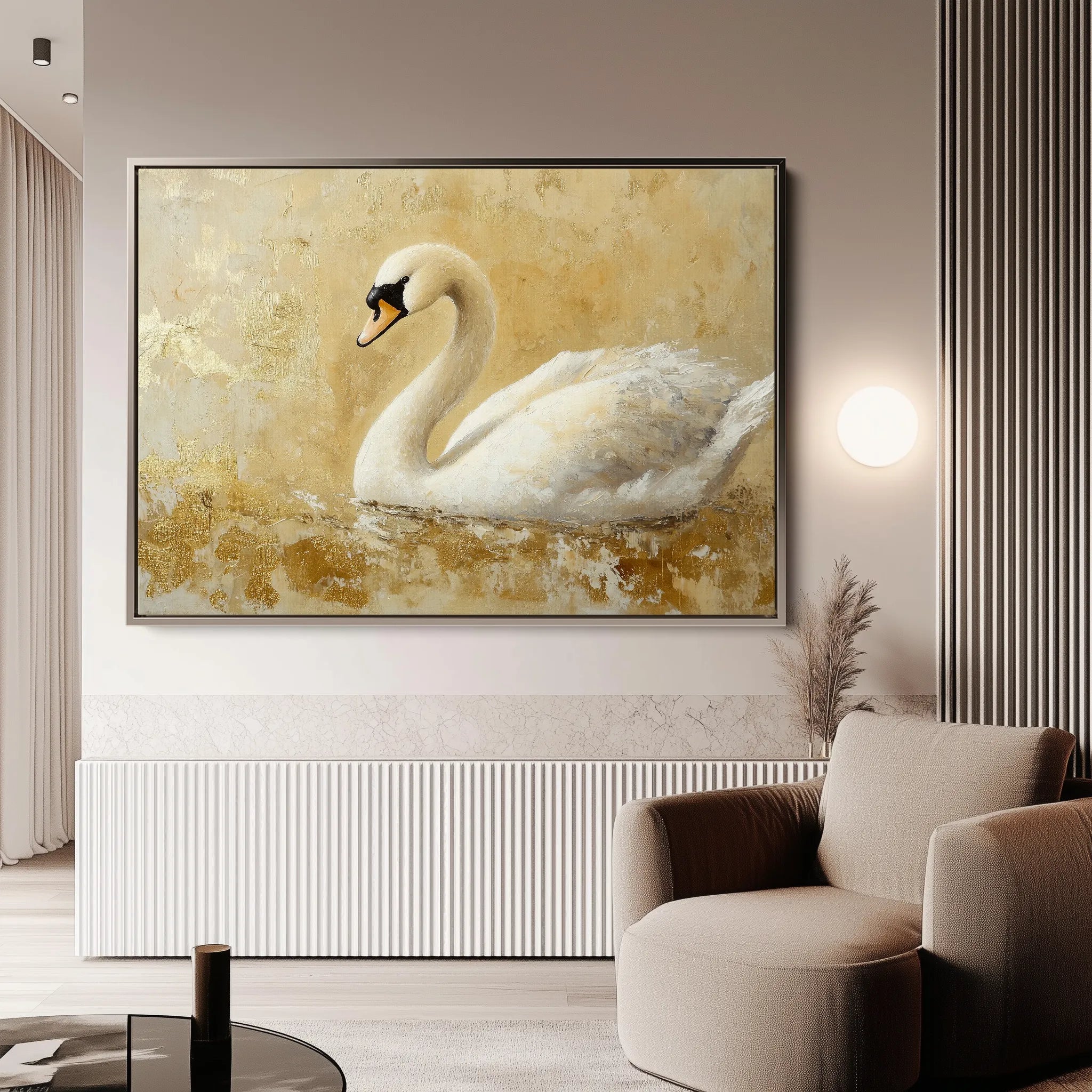 Animals 036 Canvas Art 60 x 40 cm / Black