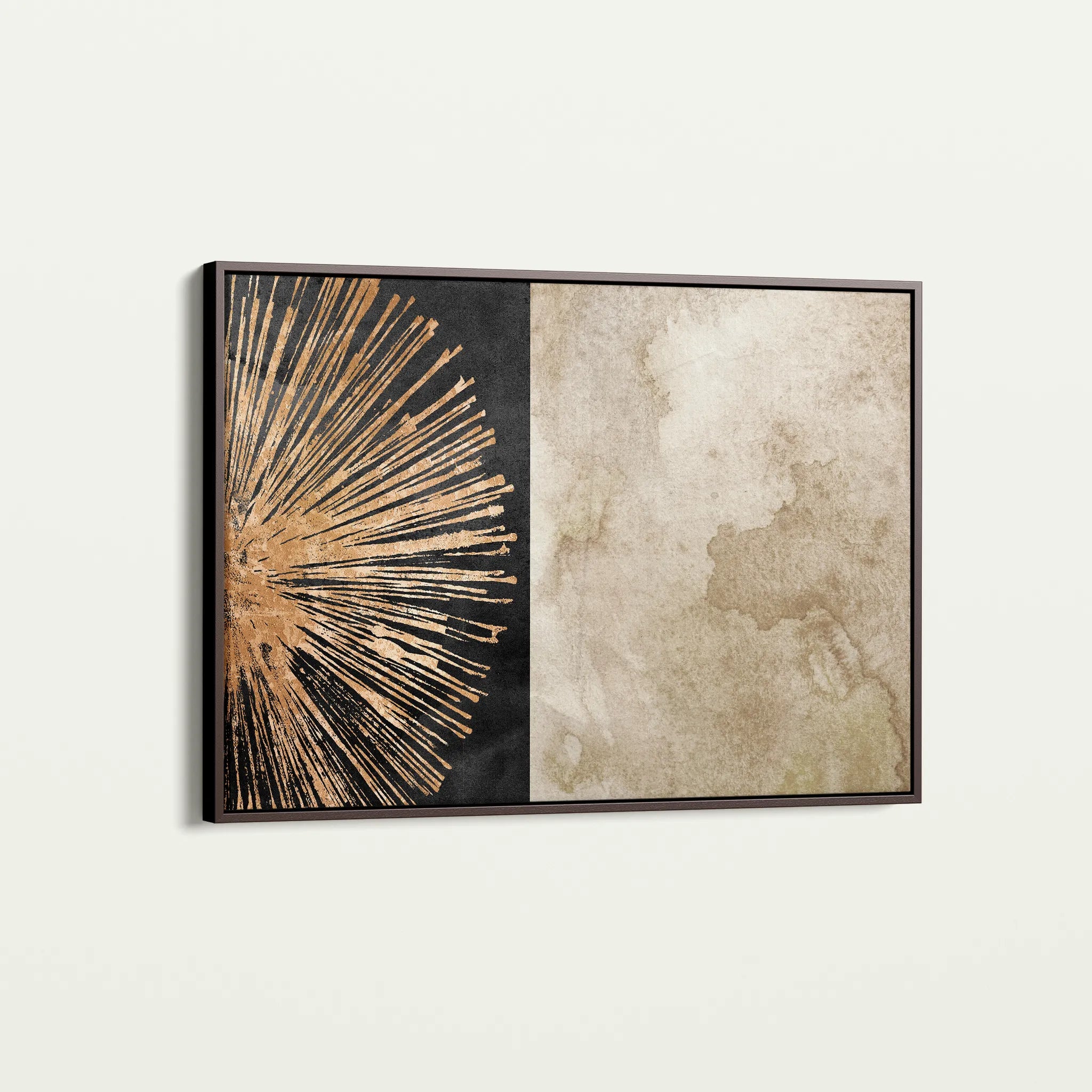 Abstract 036 Canvas Art 60 x 40 cm / Black
