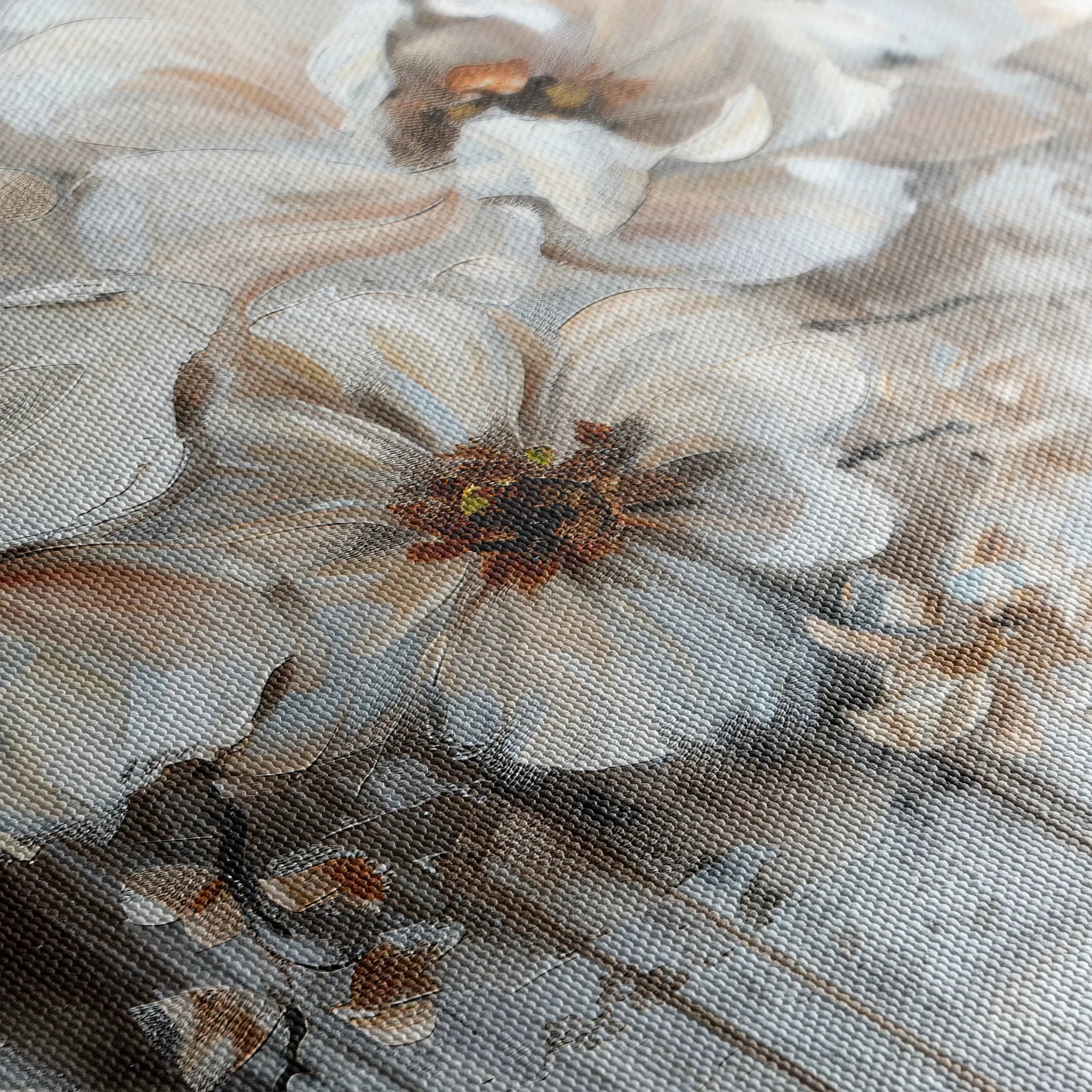 Floral 036 Canvas Art 60 x 40 cm / Black