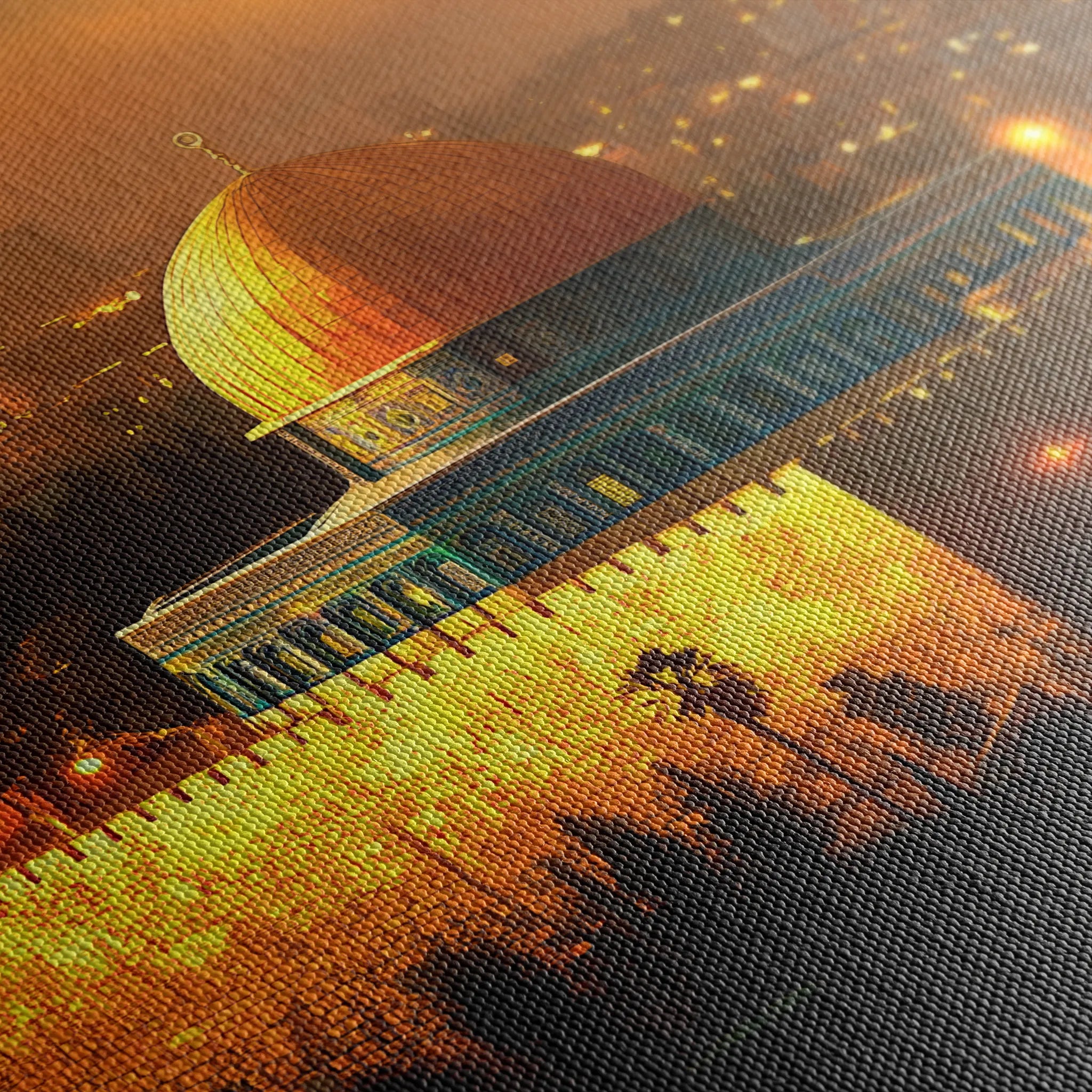 Palestine 036 Canvas Art 60 x 40 cm / Black