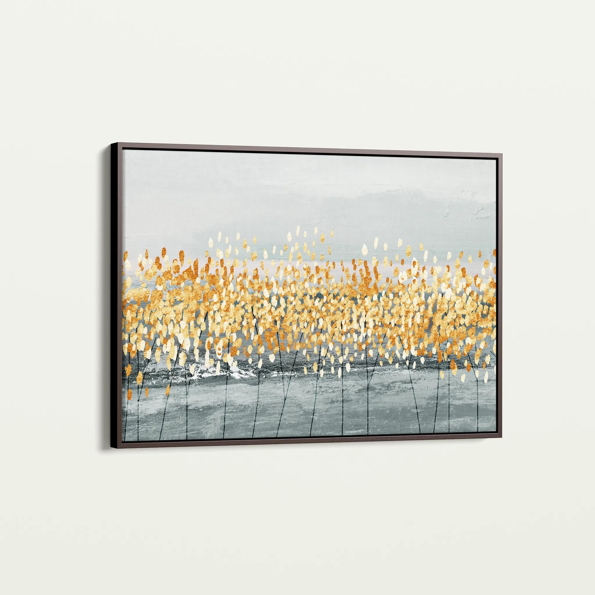 Abstract 037 Canvas Art 60 x 40 cm / Black