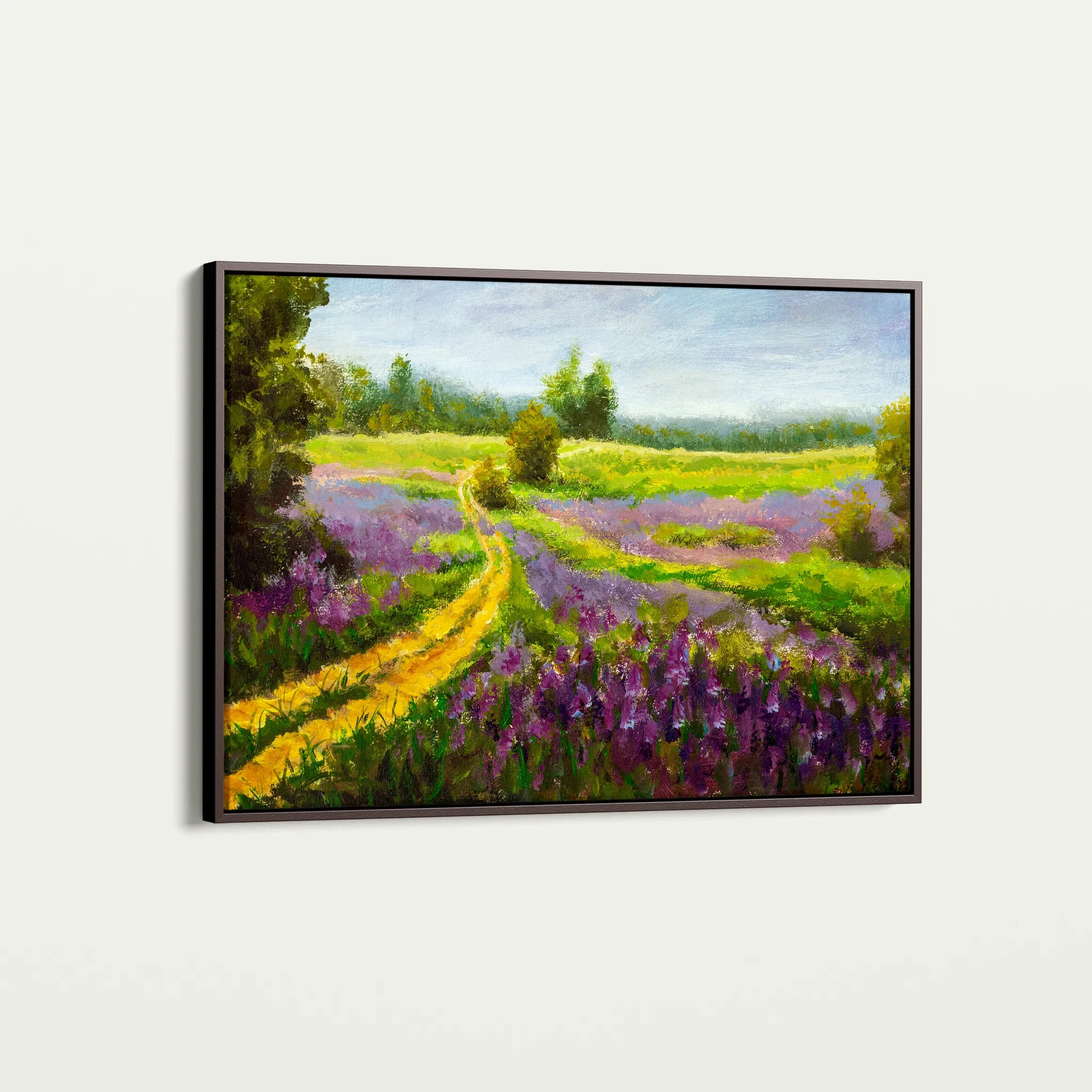 Landscape 037 Canvas Art 60 x 40 cm / Black