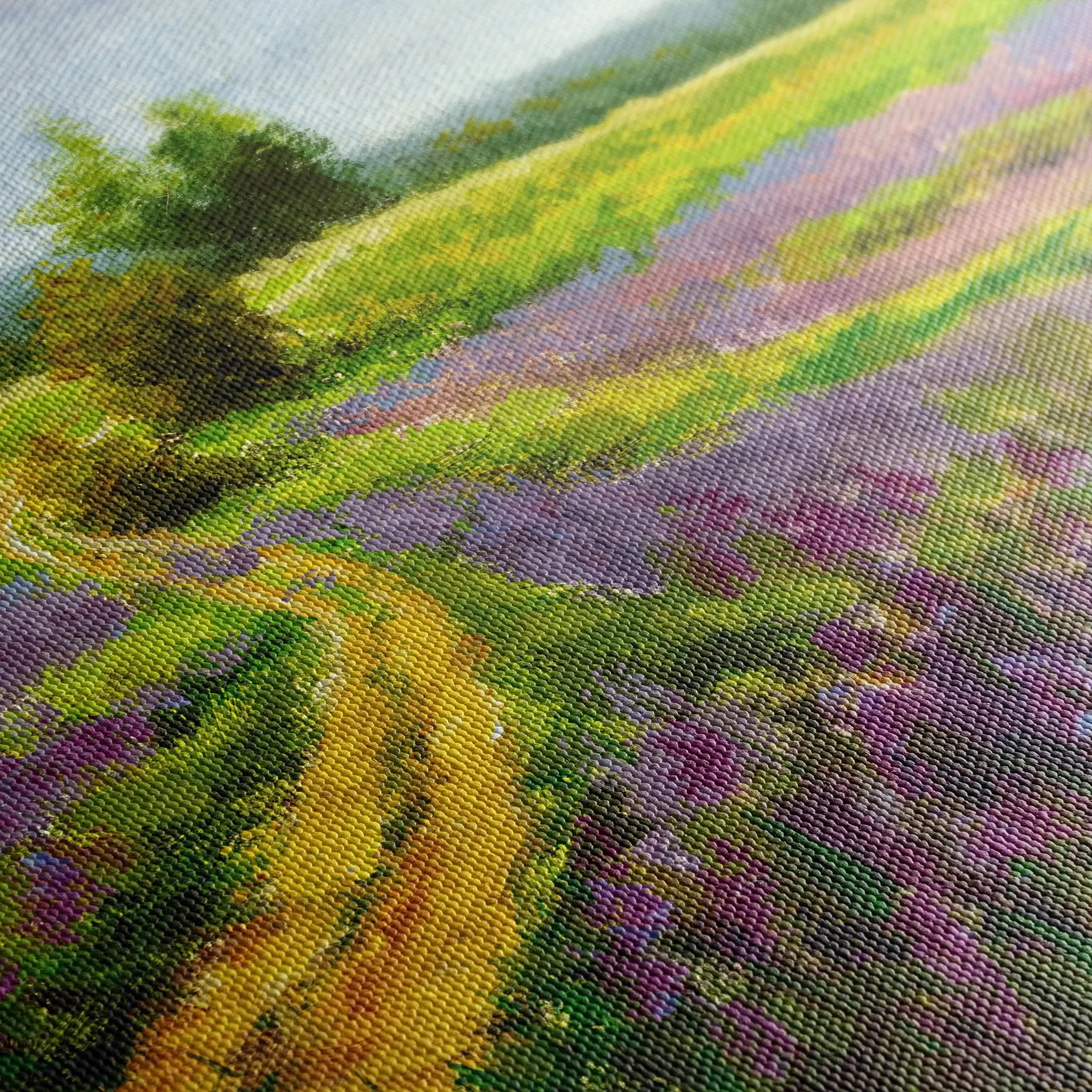 Landscape 037 Canvas Art 60 x 40 cm / Black