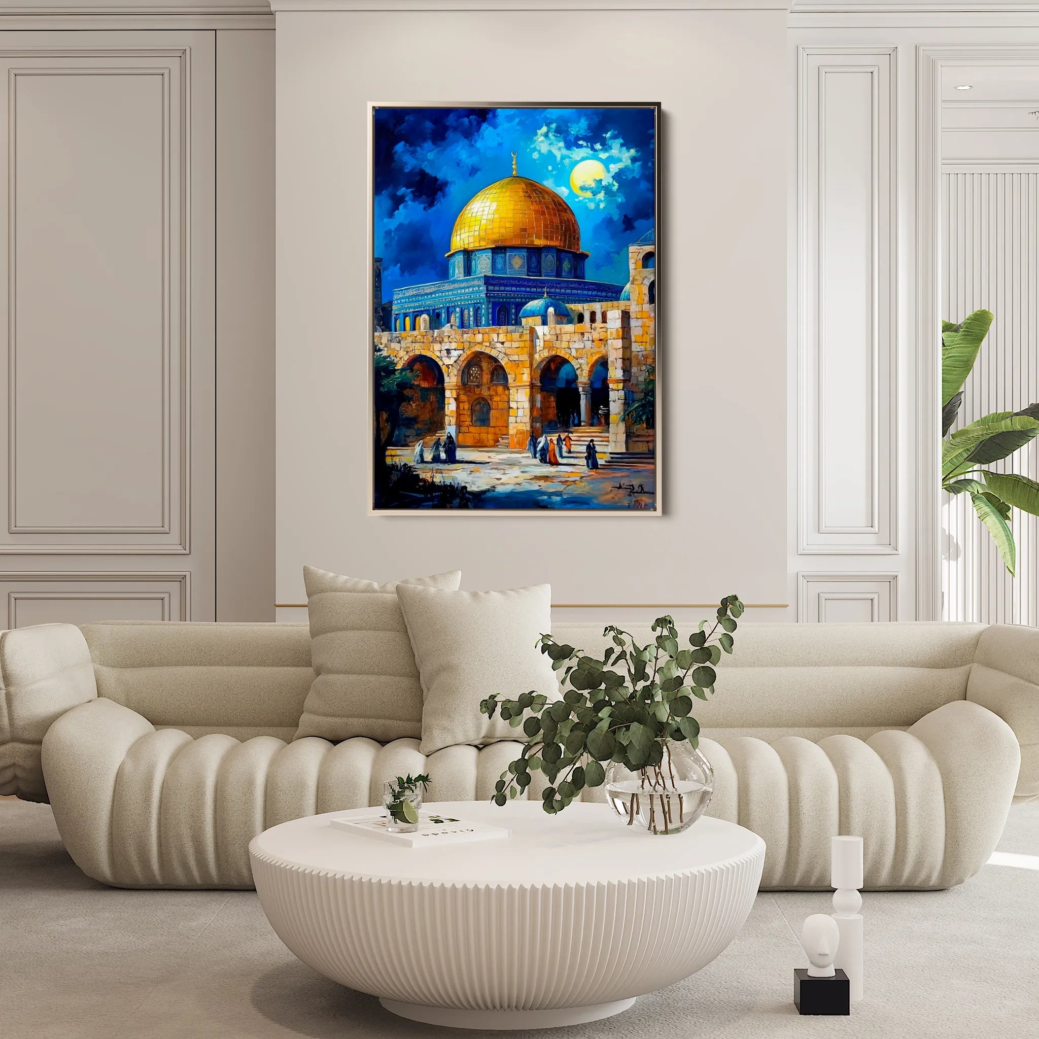 Palestine 037 Canvas Art 60 x 40 cm / Black