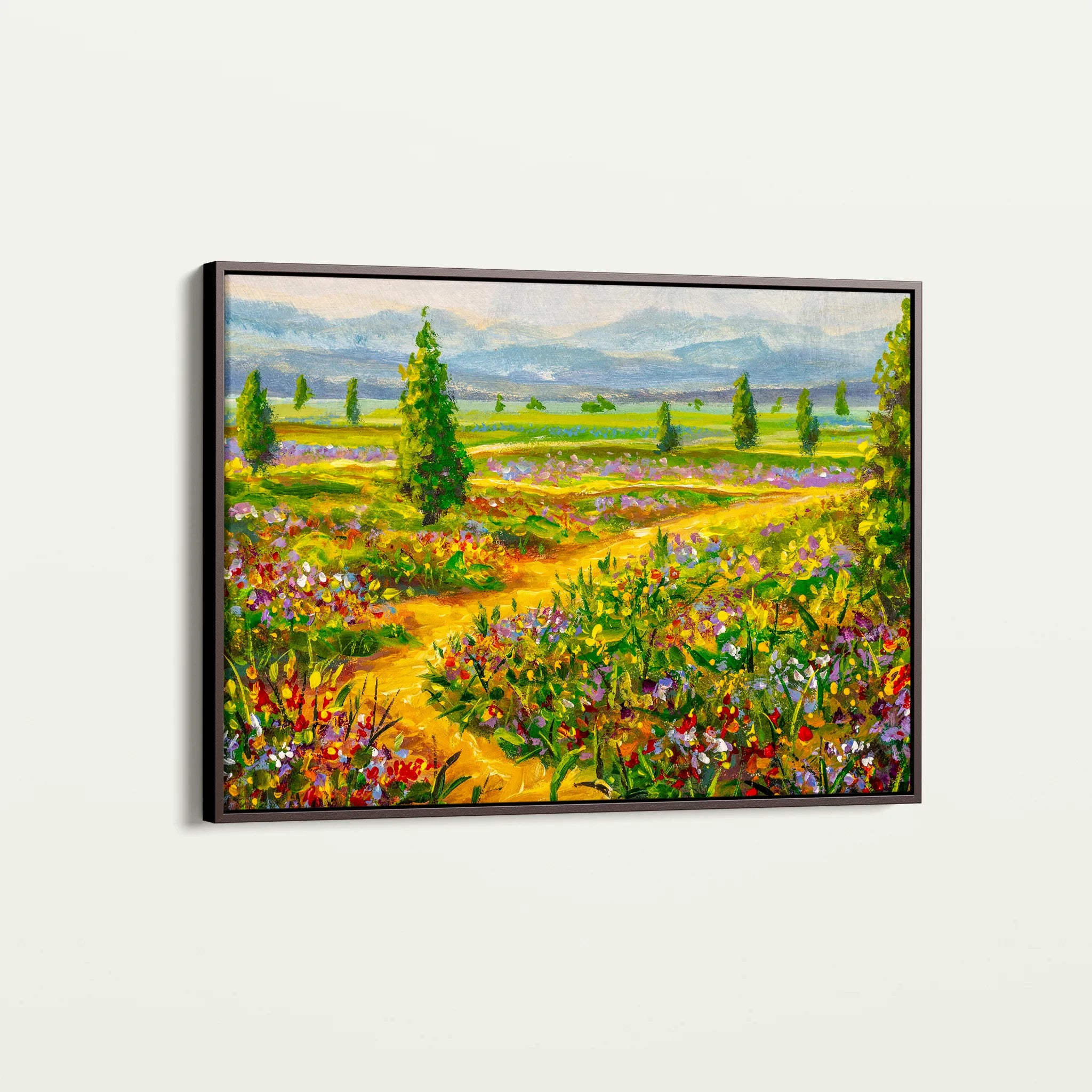 Landscape 038 Canvas Art 60 x 40 cm / Black