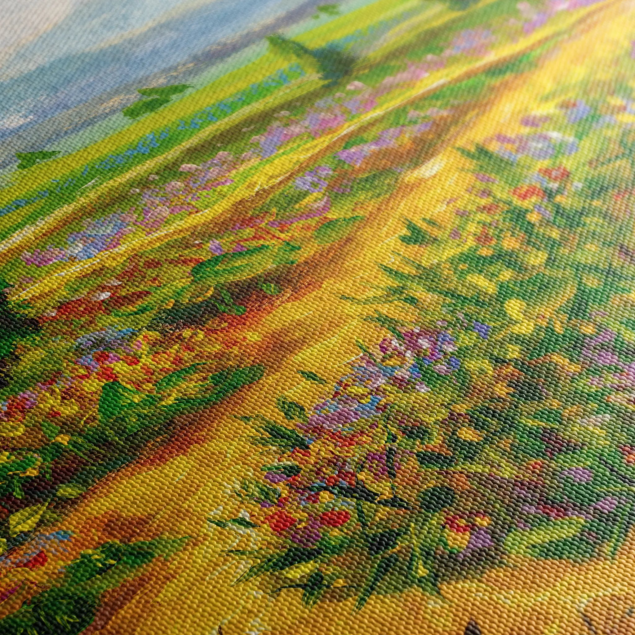 Landscape 038 Canvas Art 60 x 40 cm / Black