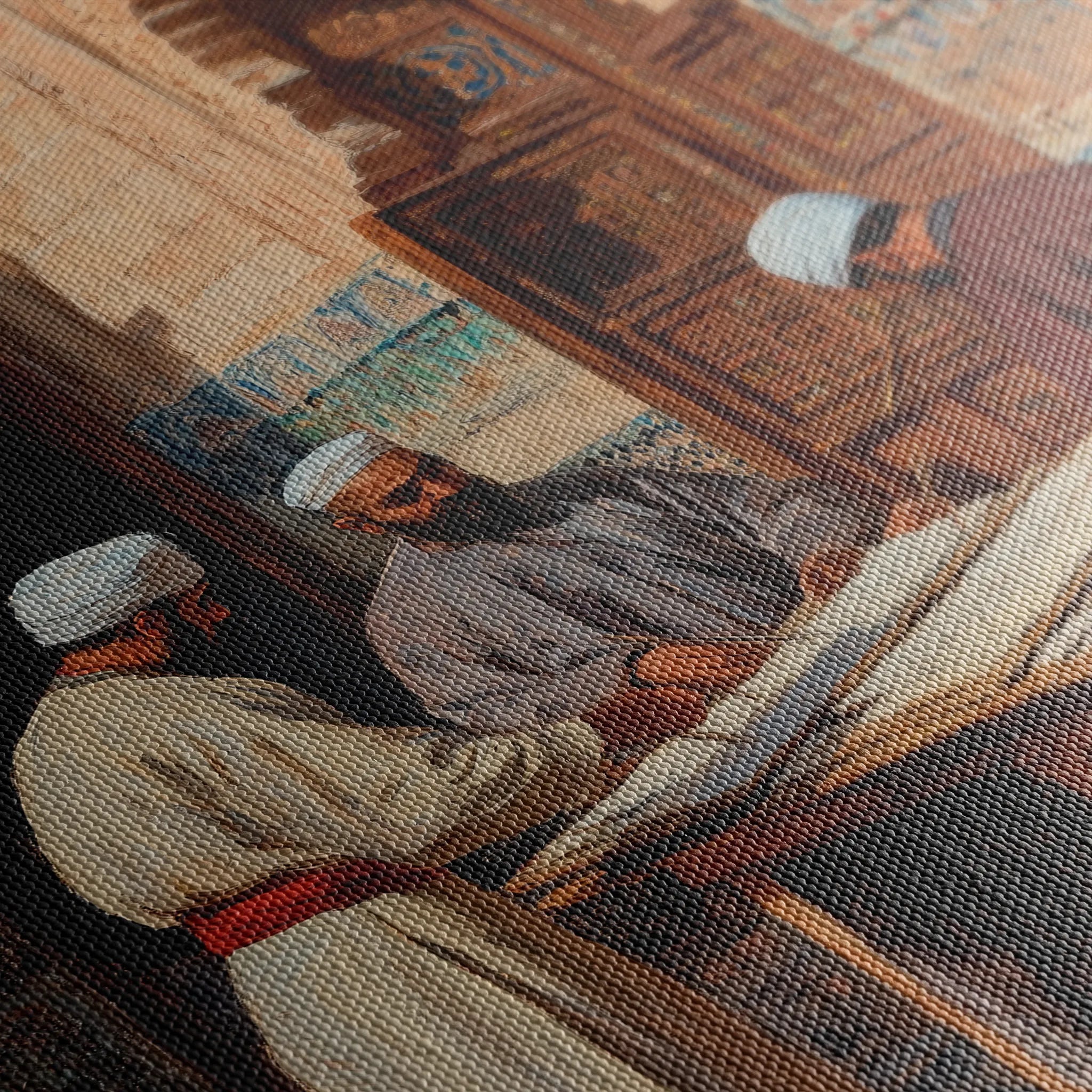 Orientalist 038 Canvas Art 60 x 40 cm / Black