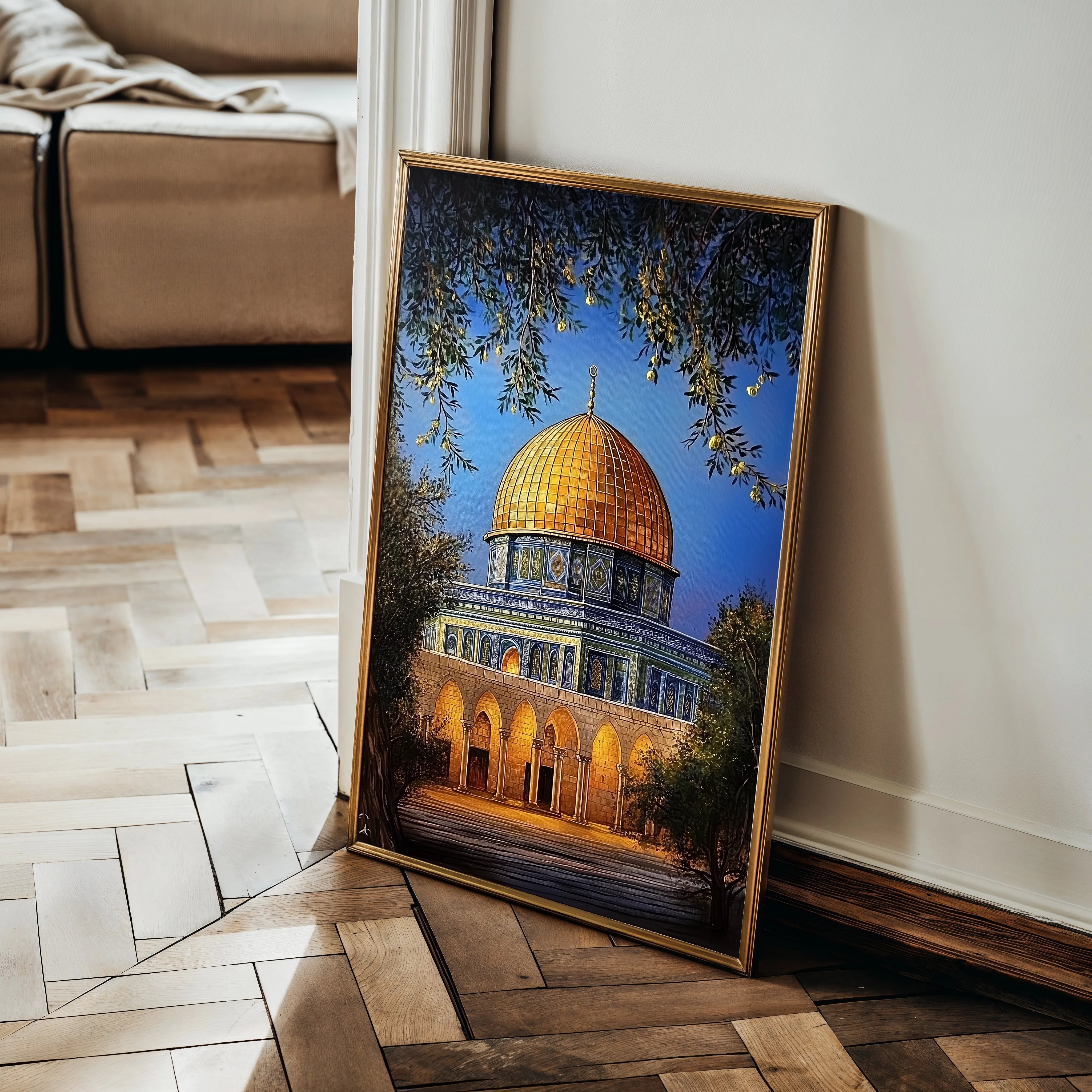 Palestine 038 Canvas Art 60 x 40 cm / Black