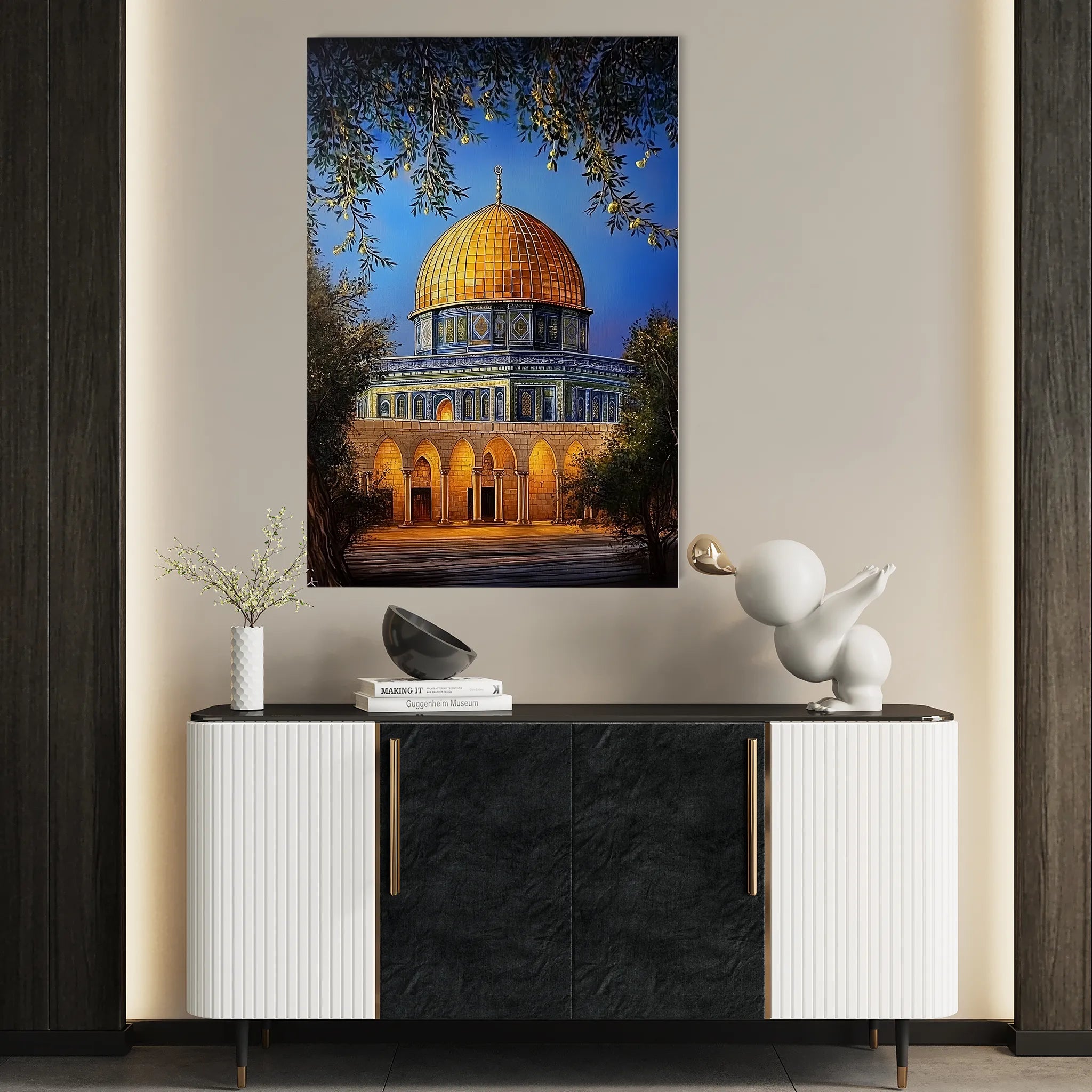 Palestine 038 Canvas Art 60 x 40 cm / Black