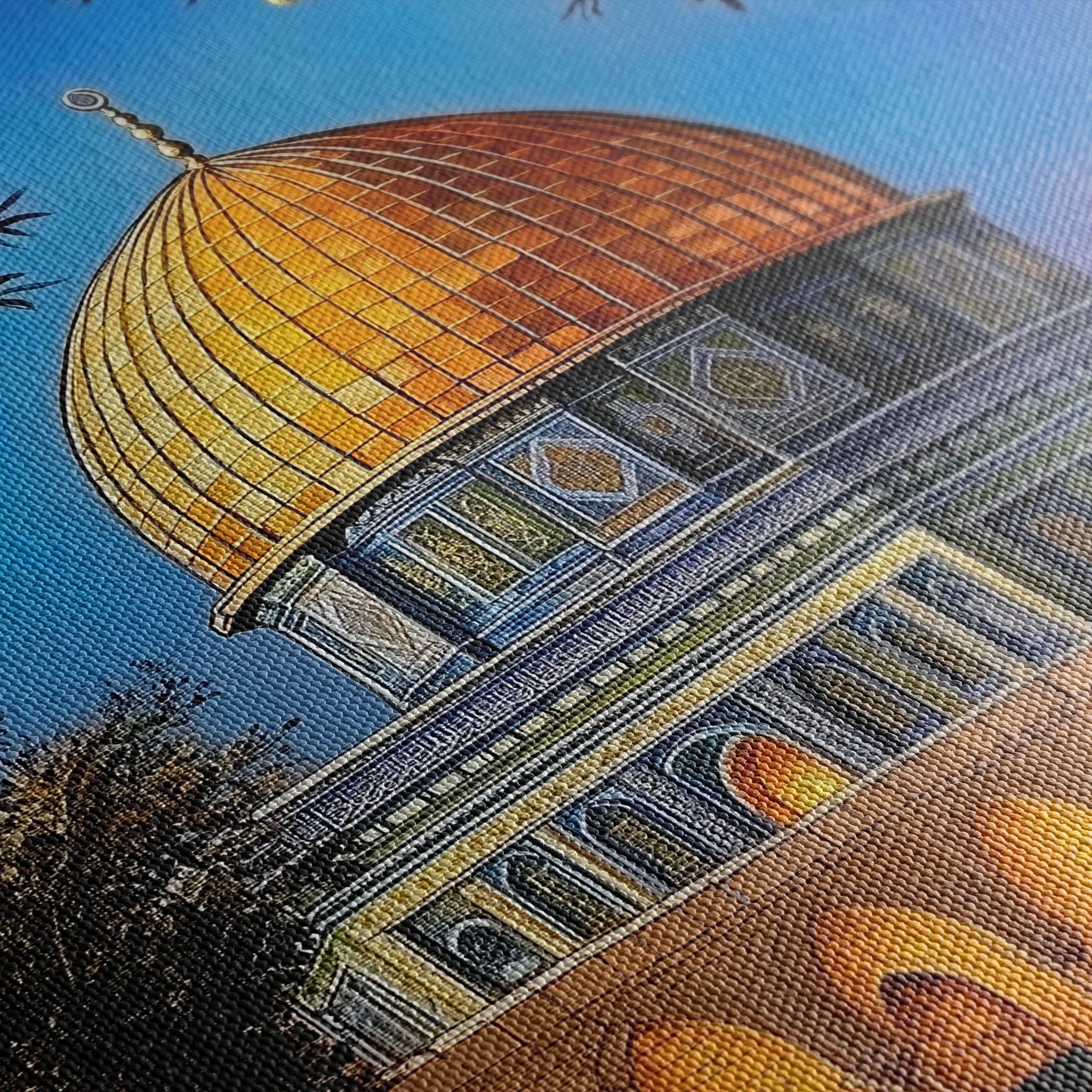 Palestine 038 Canvas Art 60 x 40 cm / Black
