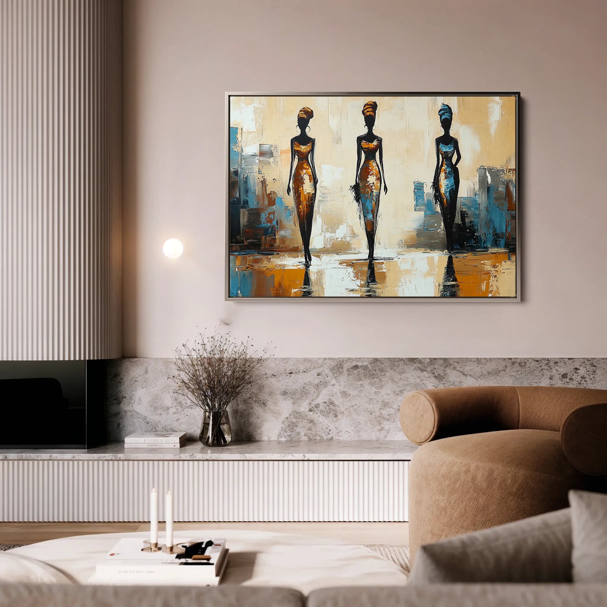 Portrait 038 Canvas Art 60 x 40 cm / Black