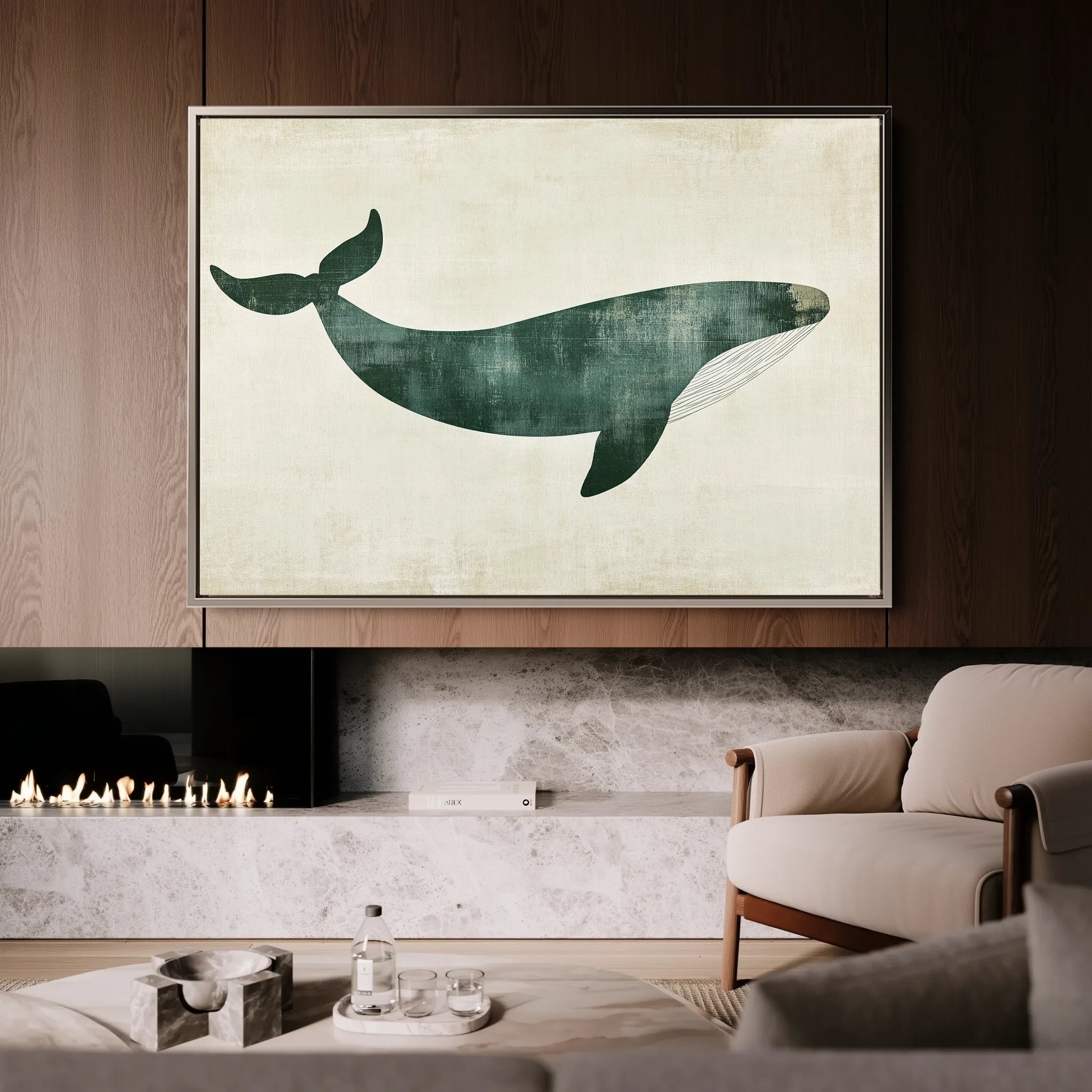 Animals 039 Canvas Art 60 x 40 cm / Black