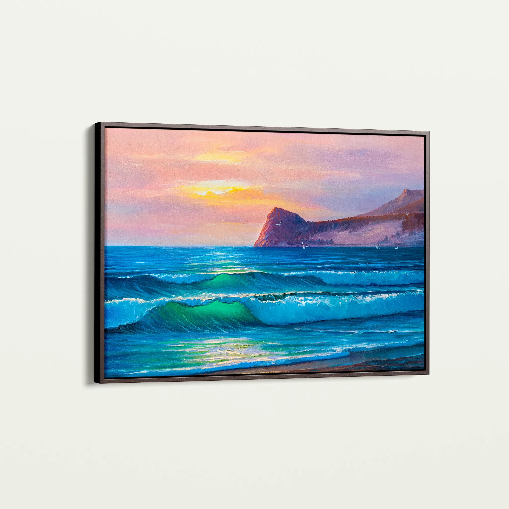 Landscape 039 Canvas Art 60 x 40 cm / Black