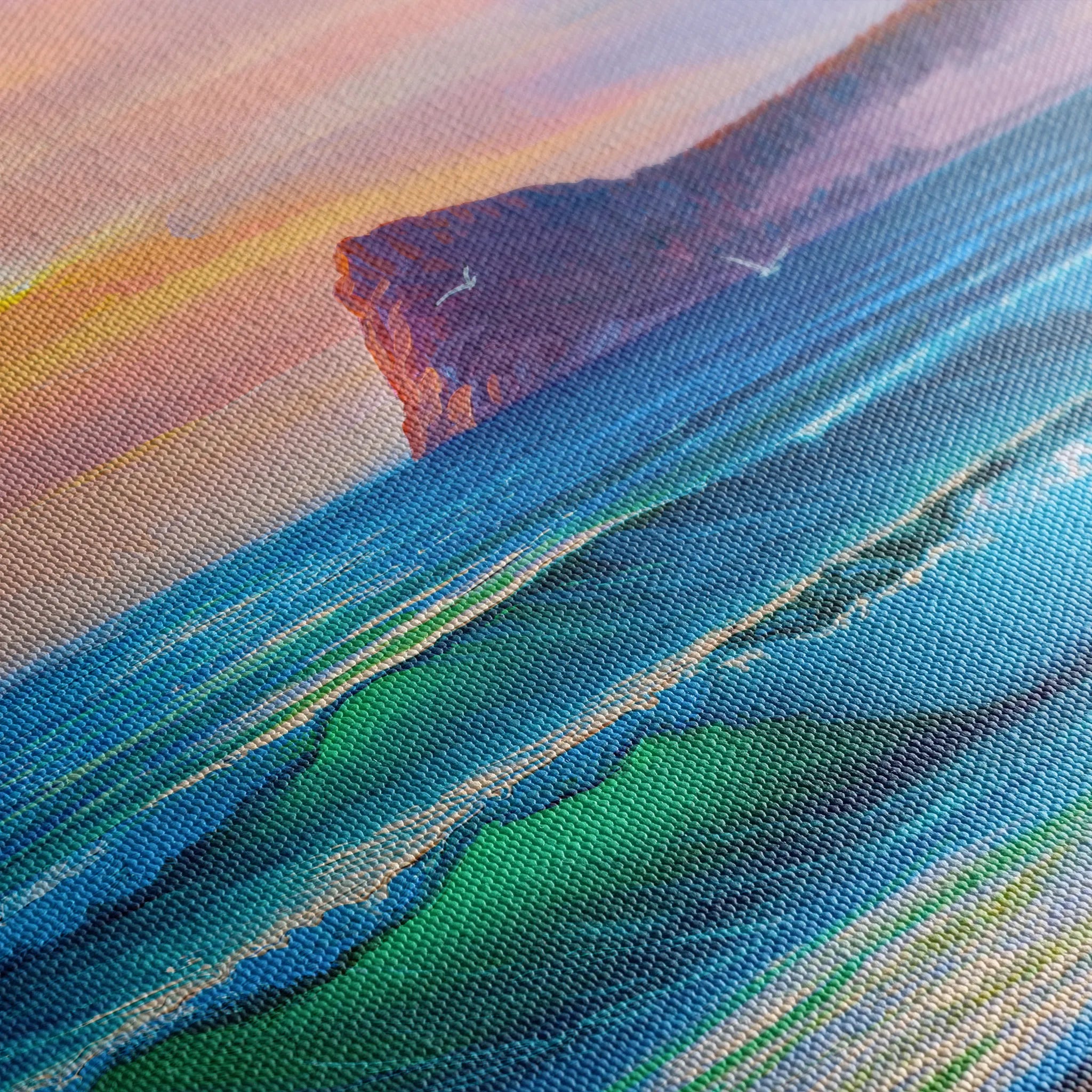 Landscape 039 Canvas Art 60 x 40 cm / Black