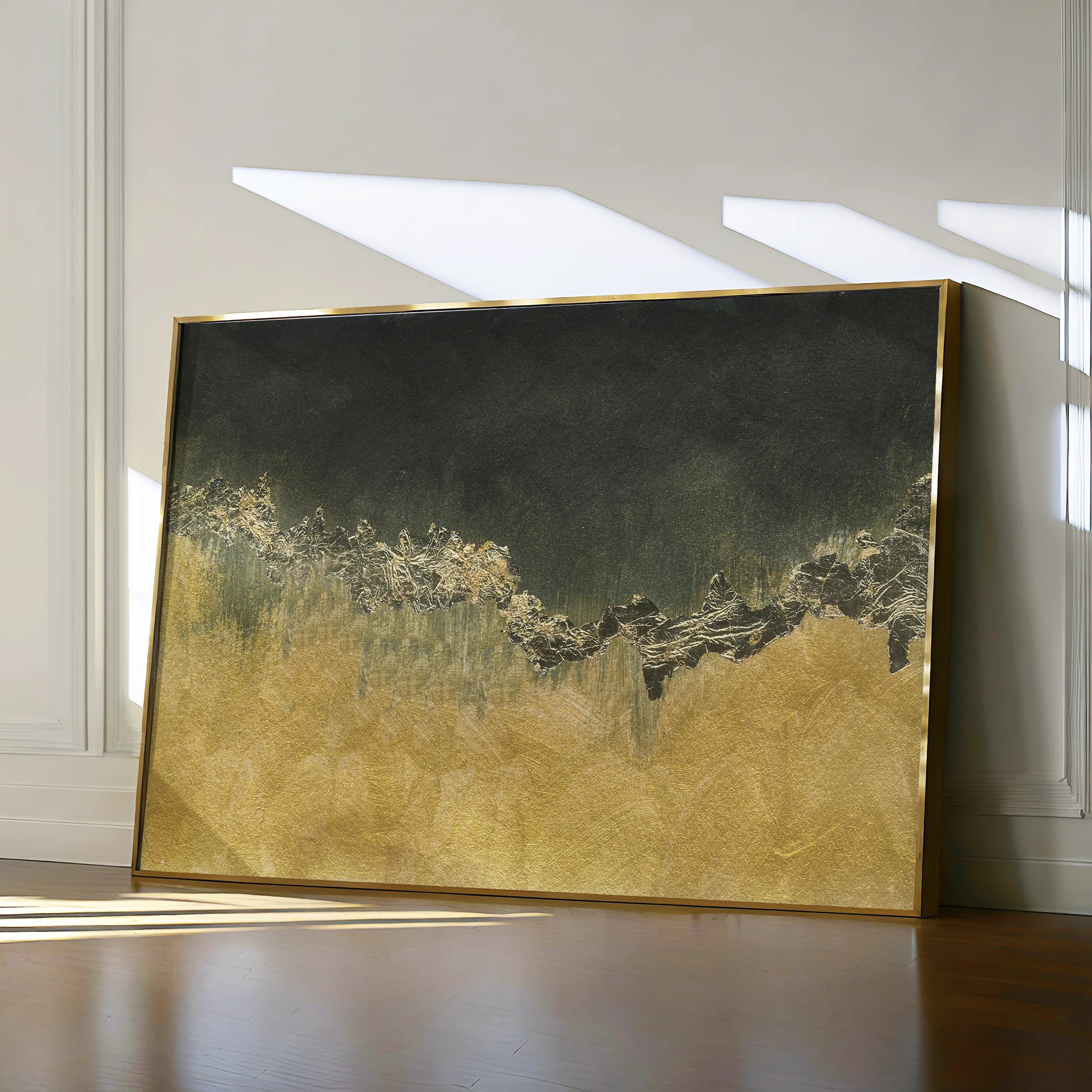 Abstract 040 Canvas Art 60 x 40 cm / Black
