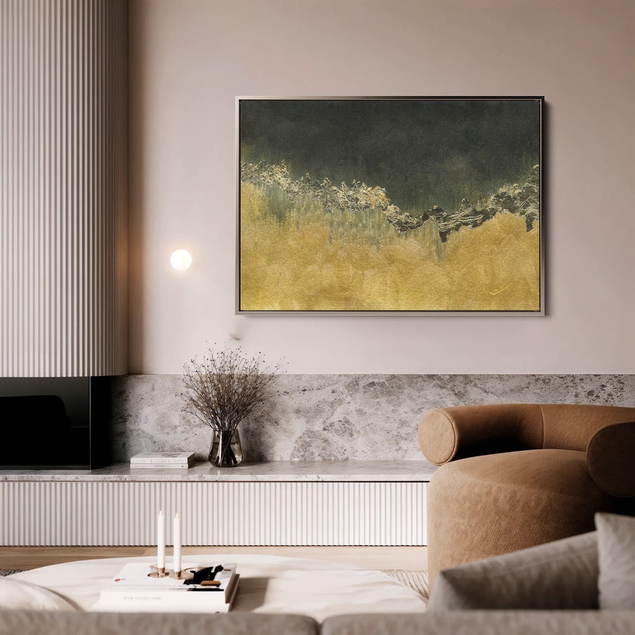 Abstract 040 Canvas Art 60 x 40 cm / Black