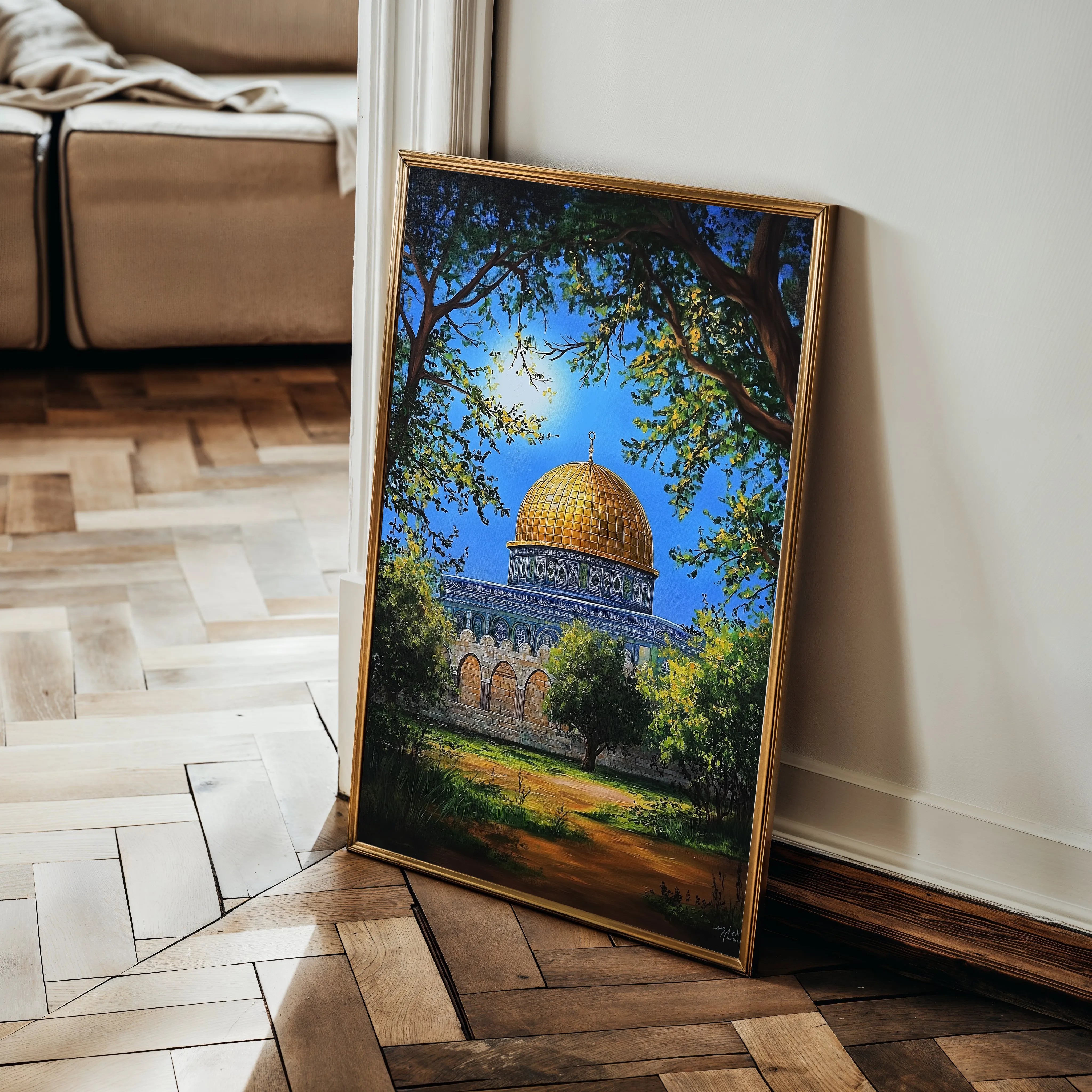 Palestine 040 Canvas Art 60 x 40 cm / Black