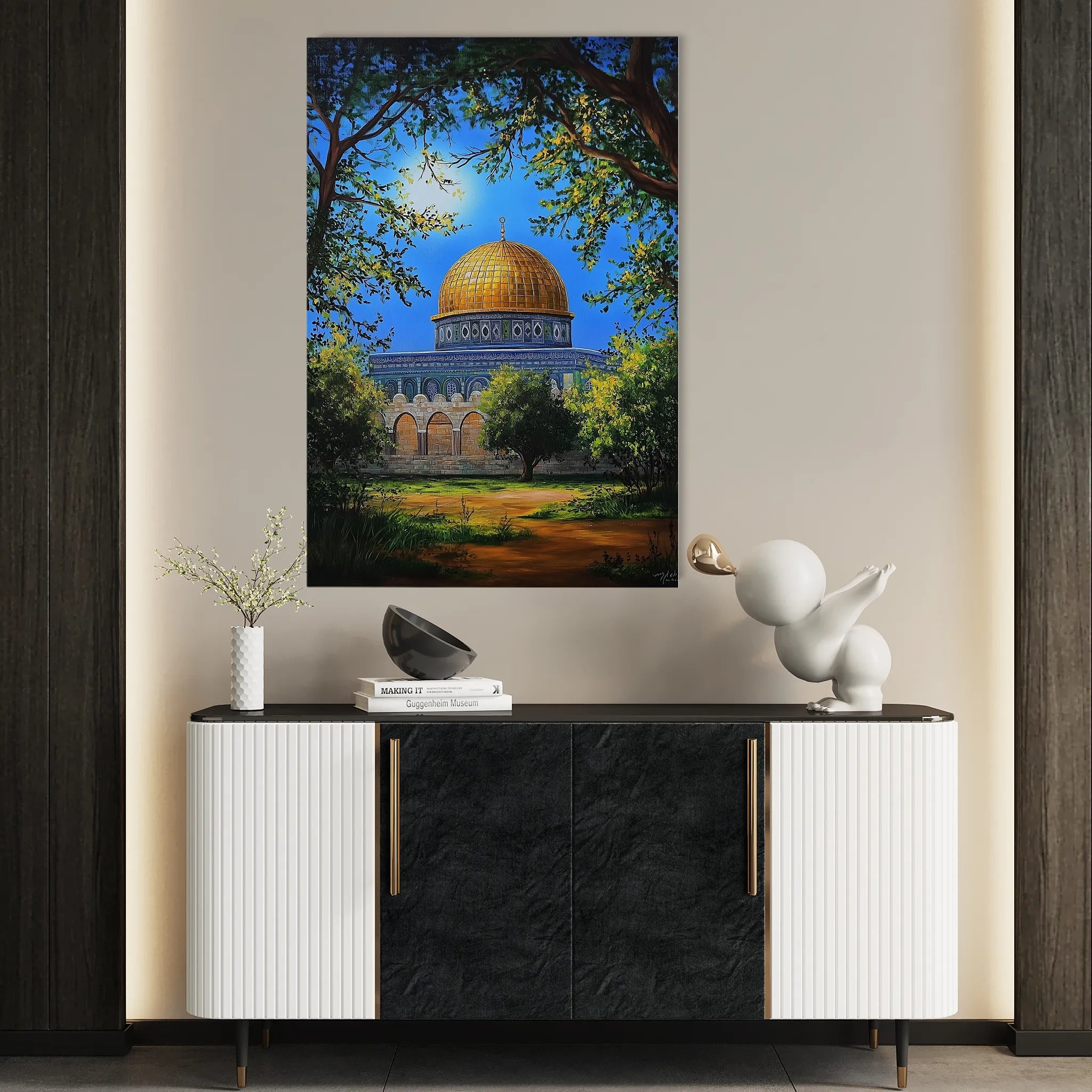 Palestine 040 Canvas Art 60 x 40 cm / Black