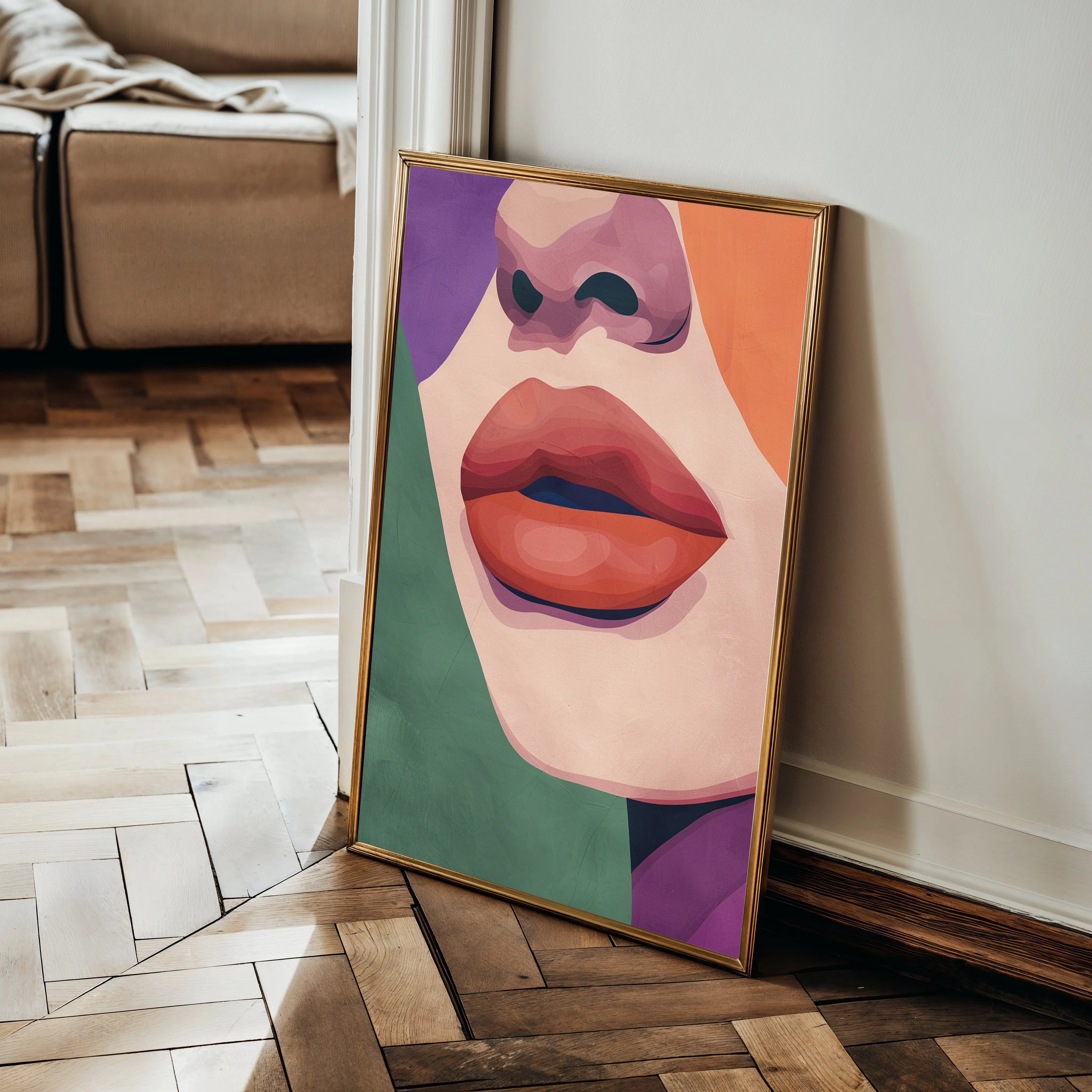 Portrait 040 Canvas Art 60 x 40 cm / Black