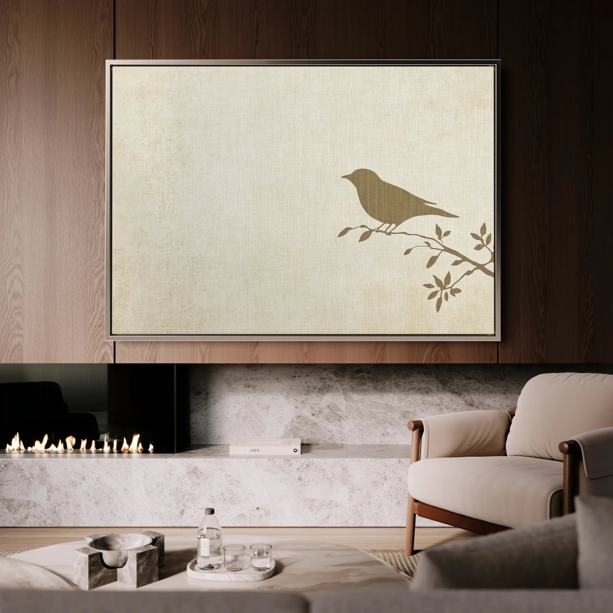 Animals 041 Canvas Art 60 x 40 cm / Black