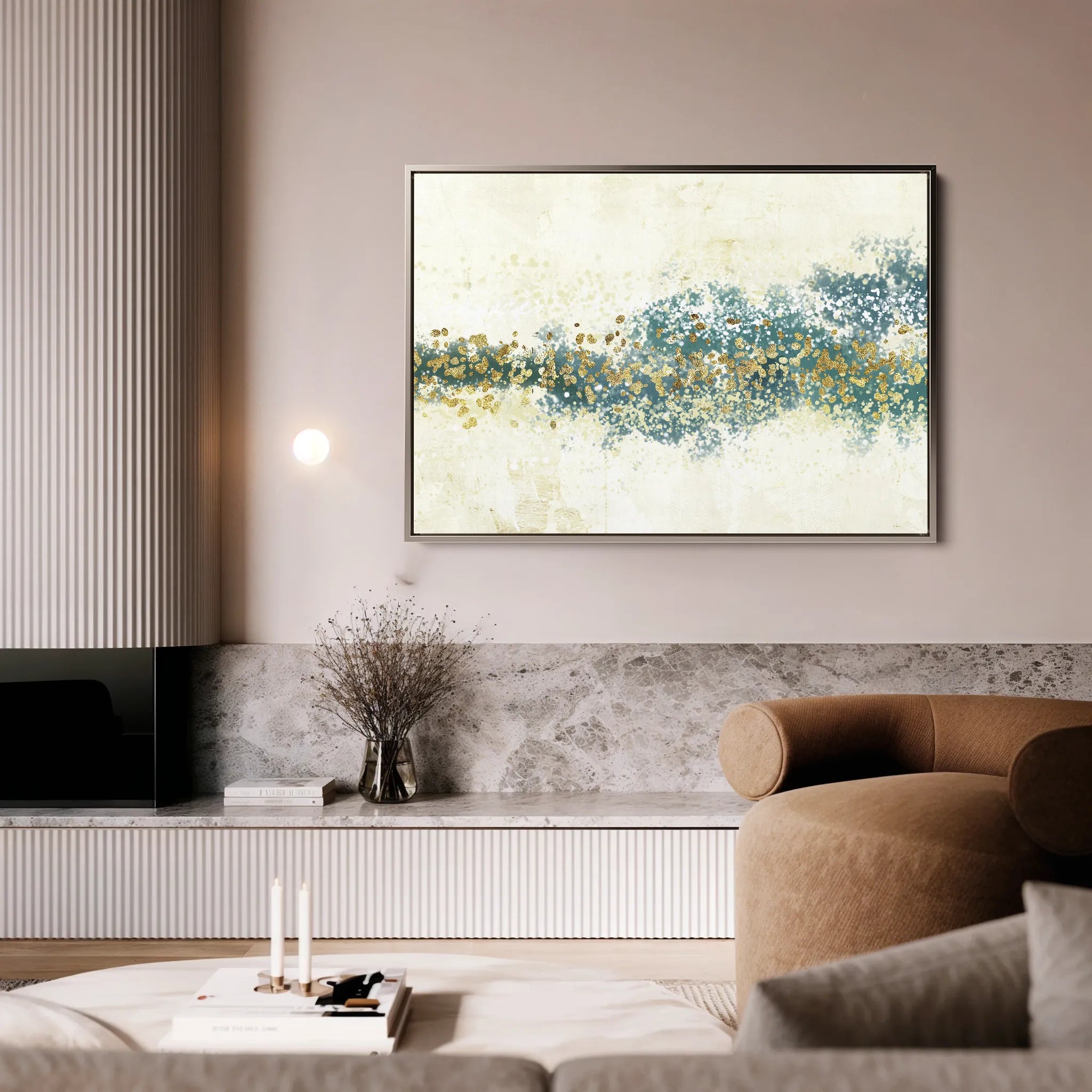 Abstract 041 Canvas Art 60 x 40 cm / Black