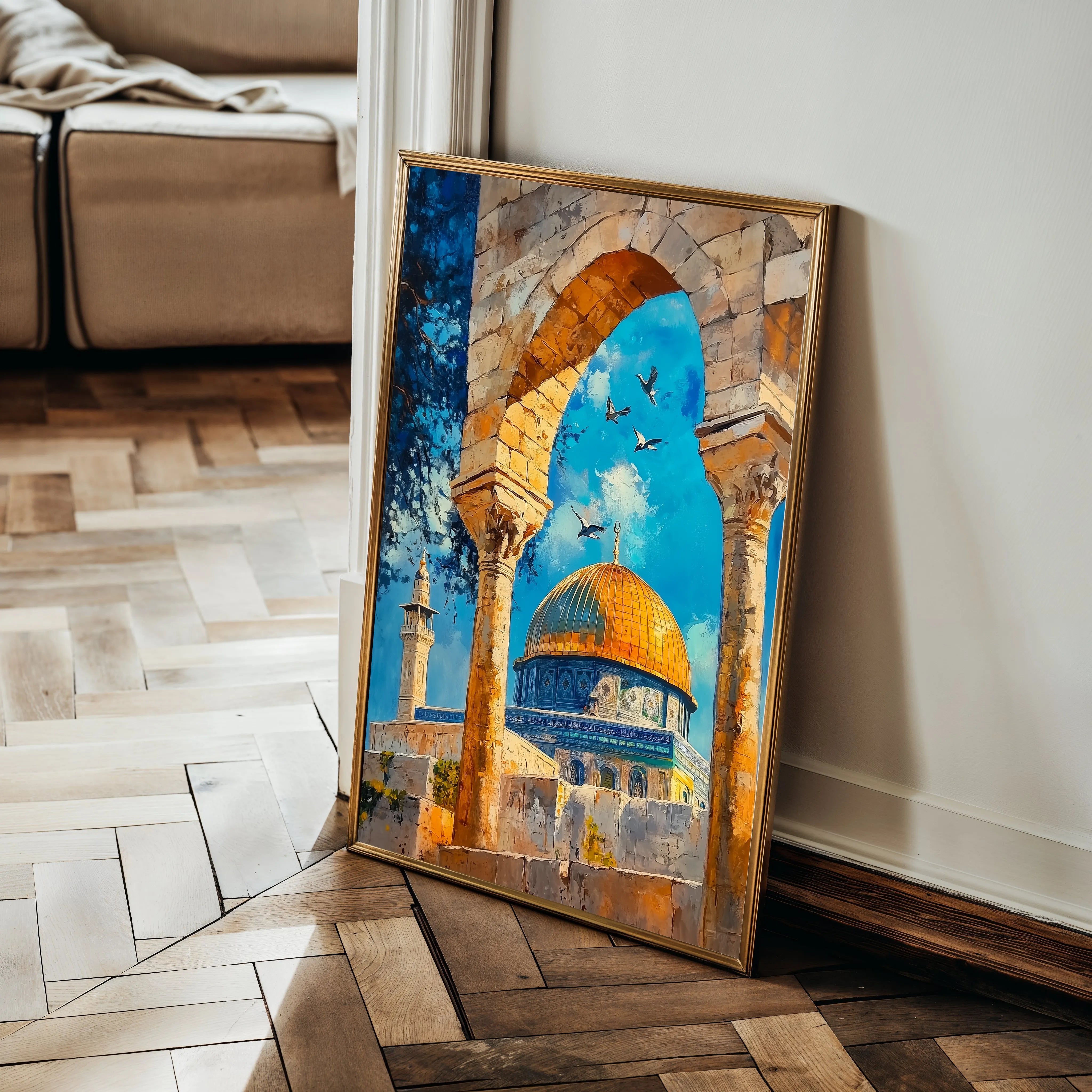Palestine 041 Canvas Art 60 x 40 cm / Black