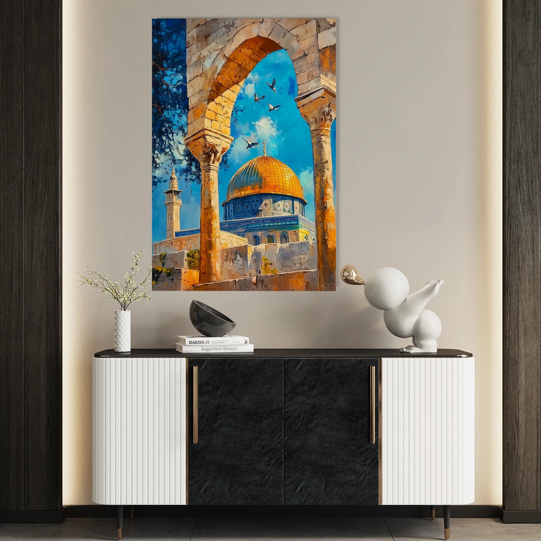 Palestine 041 Canvas Art 60 x 40 cm / Black
