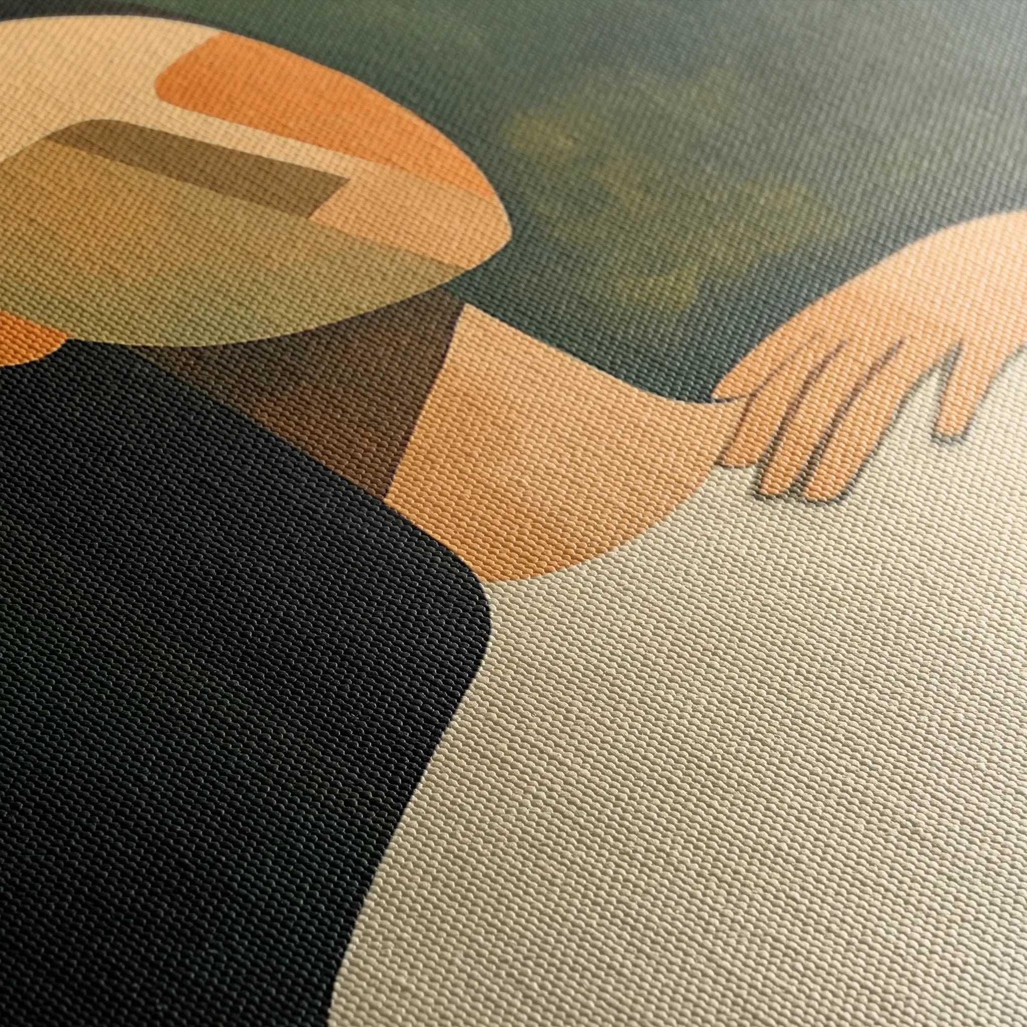 Portrait 041 Canvas Art 60 x 40 cm / Black