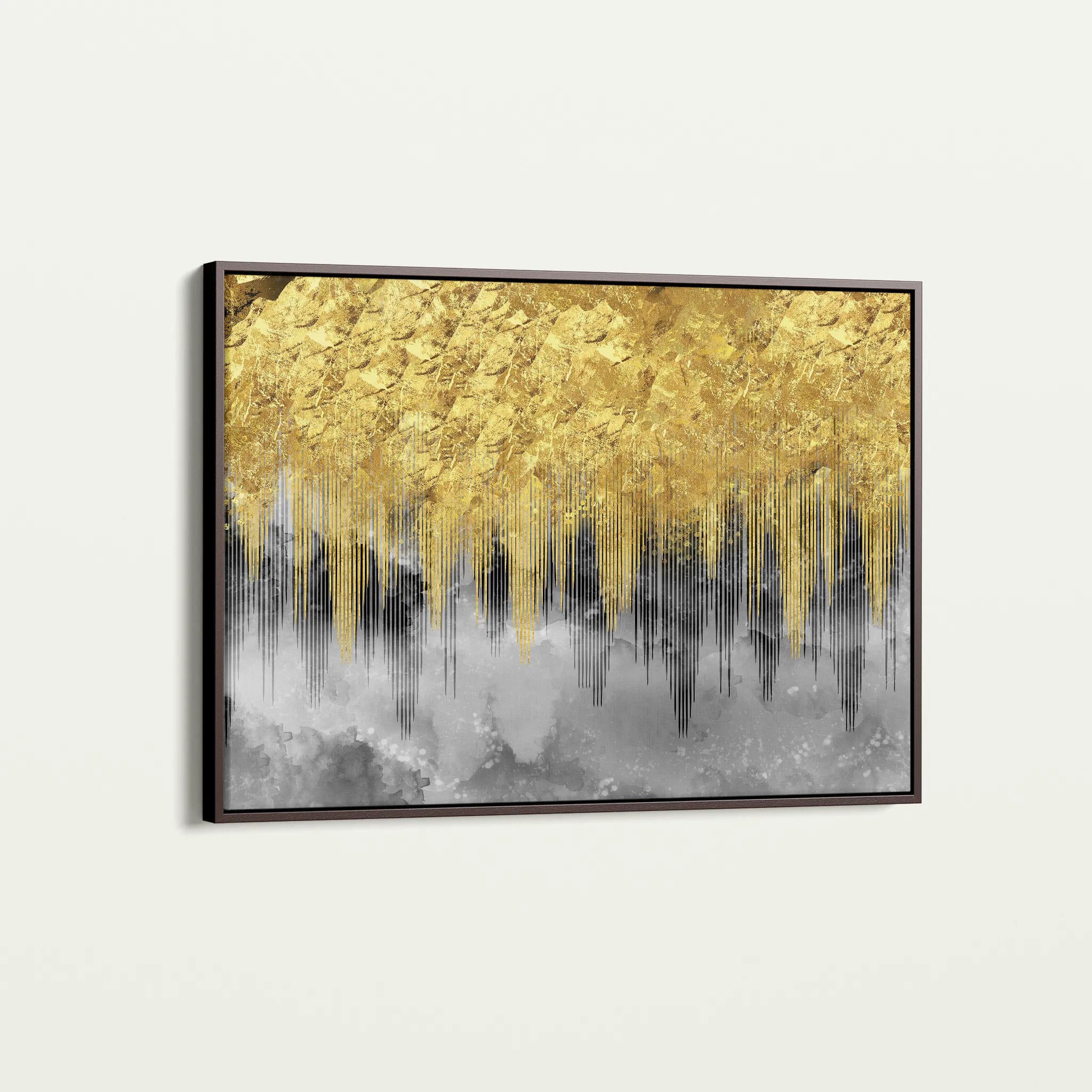 Abstract 042 Canvas Art 60 x 40 cm / Black