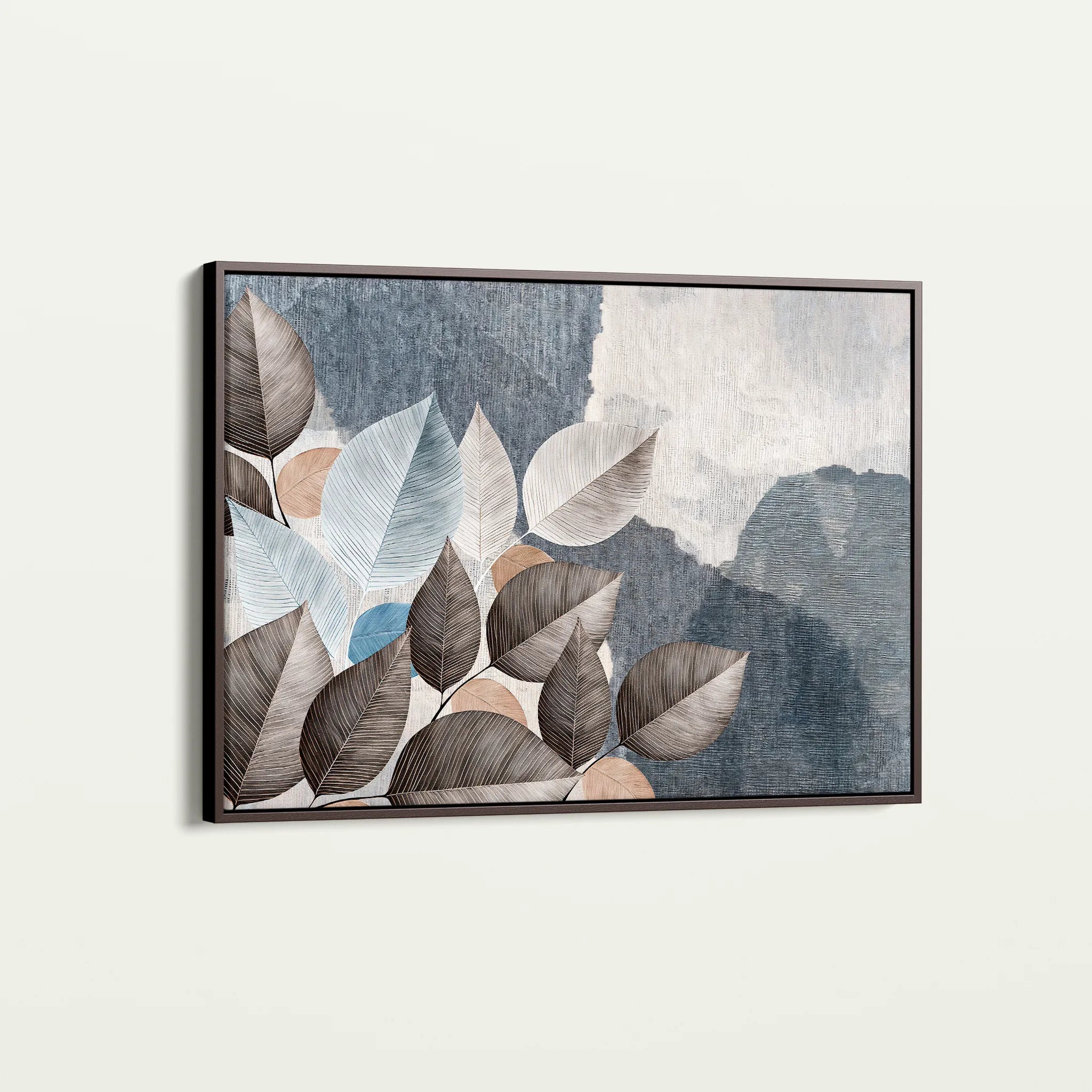 Floral 042 Canvas Art 60 x 40 cm / Black