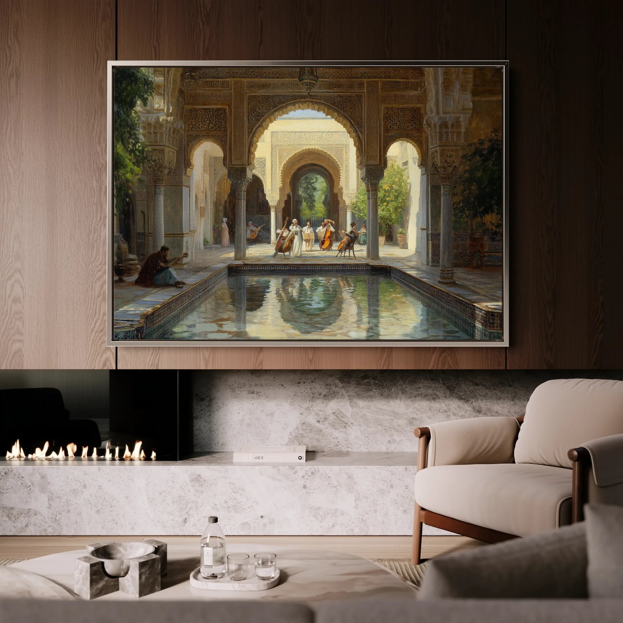 Orientalist 042 Canvas Art 60 x 40 cm / Black