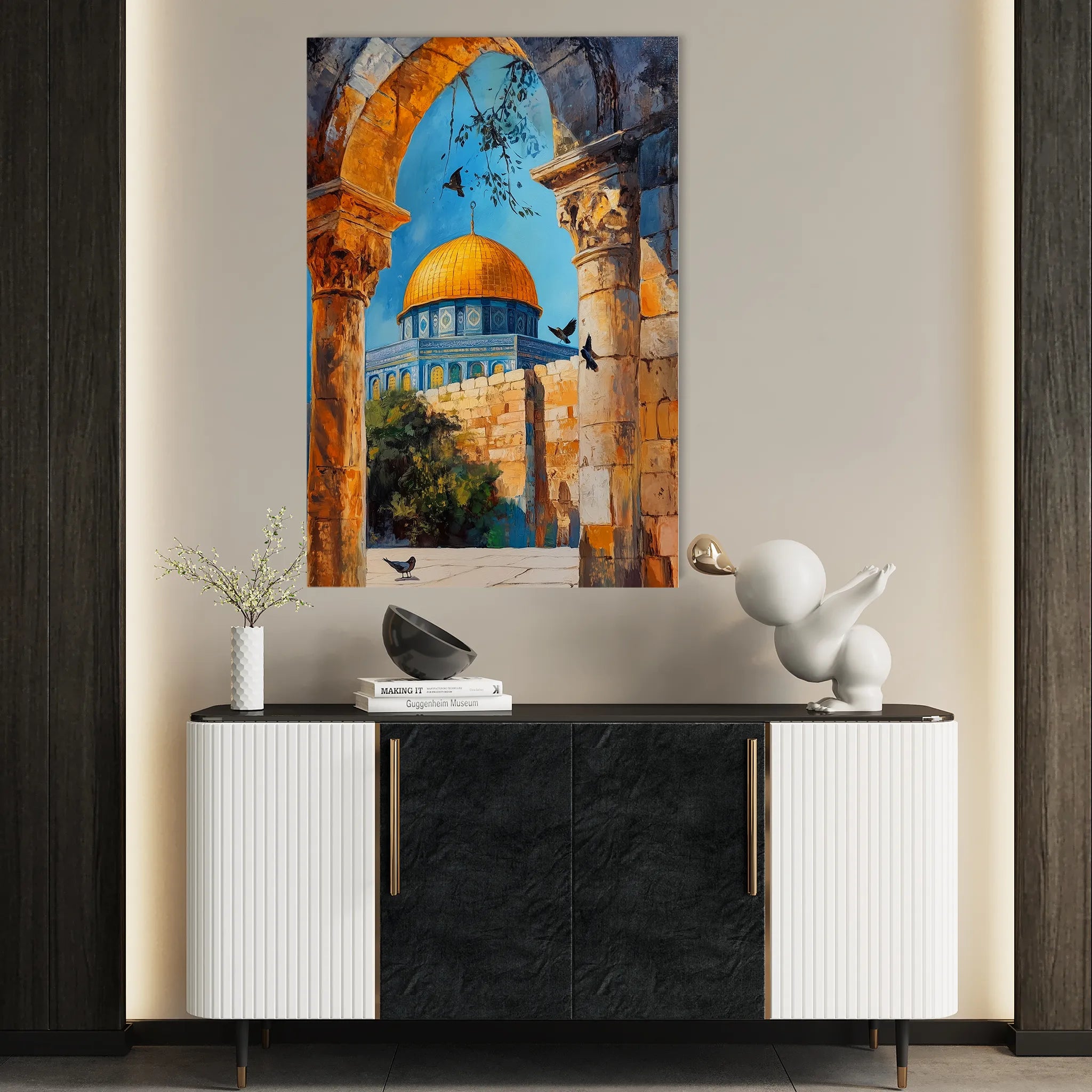 Palestine 042 Canvas Art 60 x 40 cm / Black