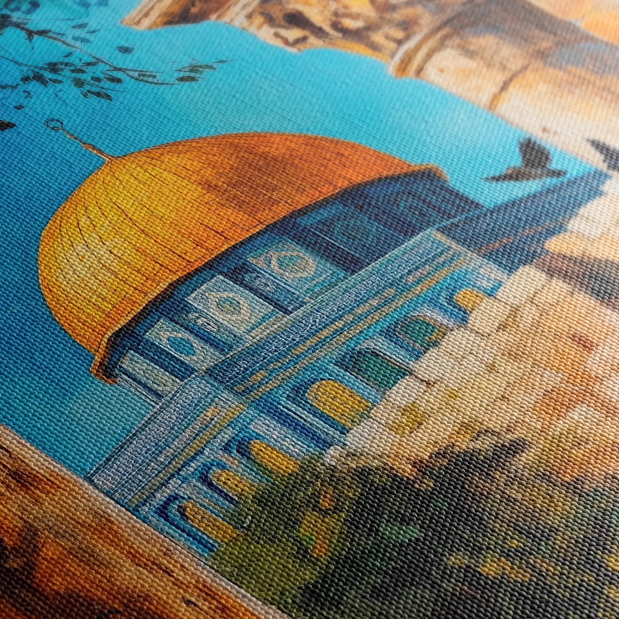 Palestine 042 Canvas Art 60 x 40 cm / Black