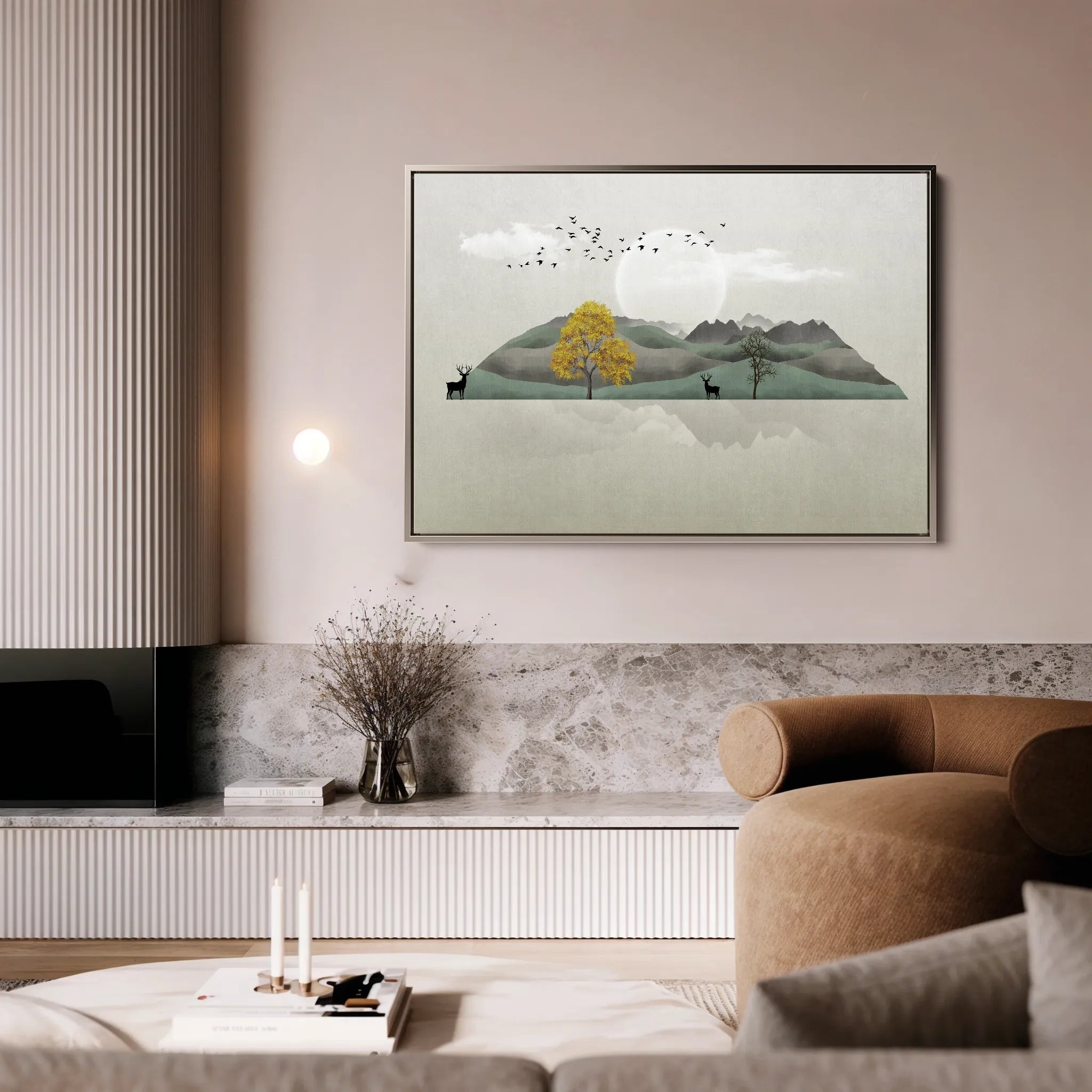 Abstract 043 Canvas Art 60 x 40 cm / Black
